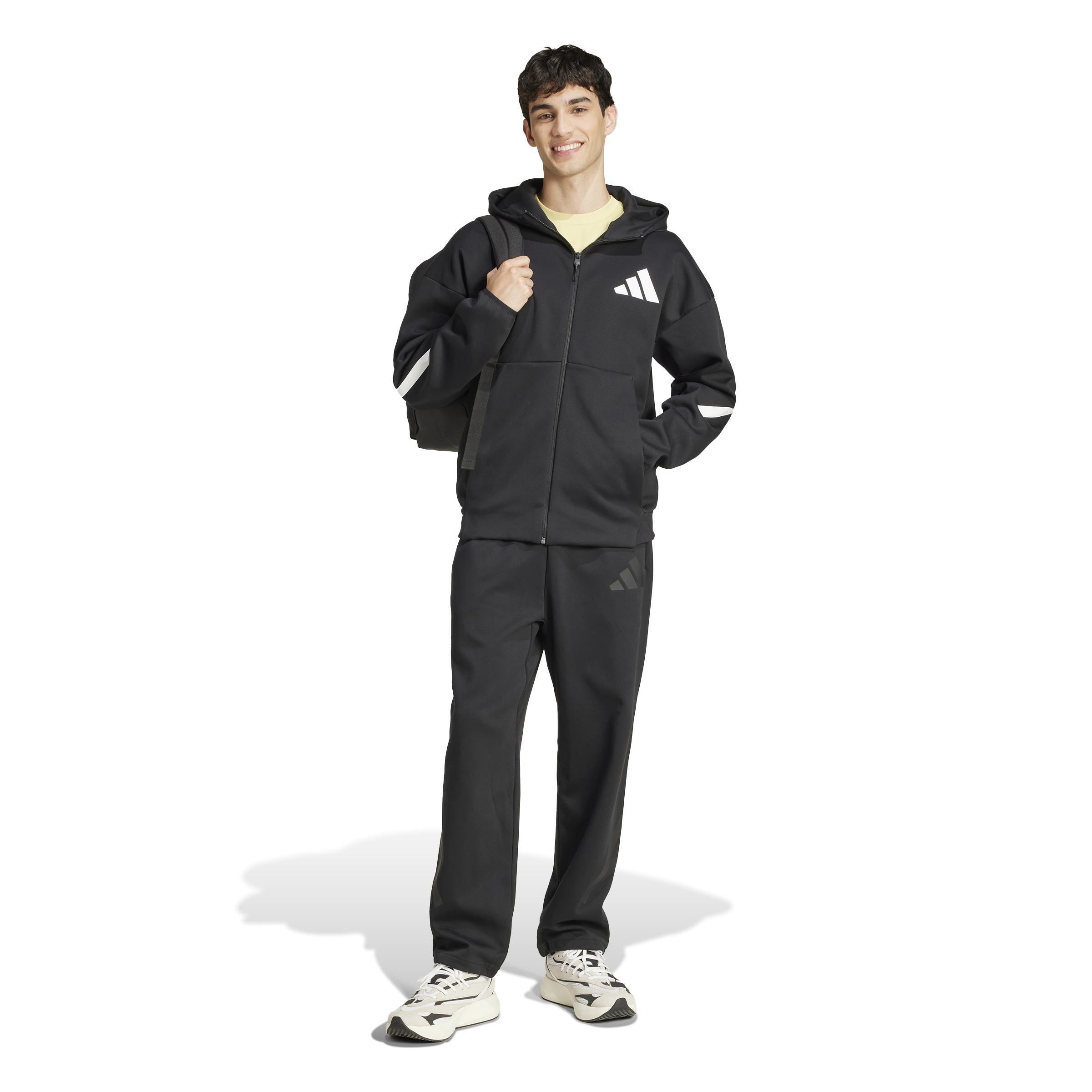 Z.N.E. Full-Zip Hooded Track Jacket, Black, , large image number 6