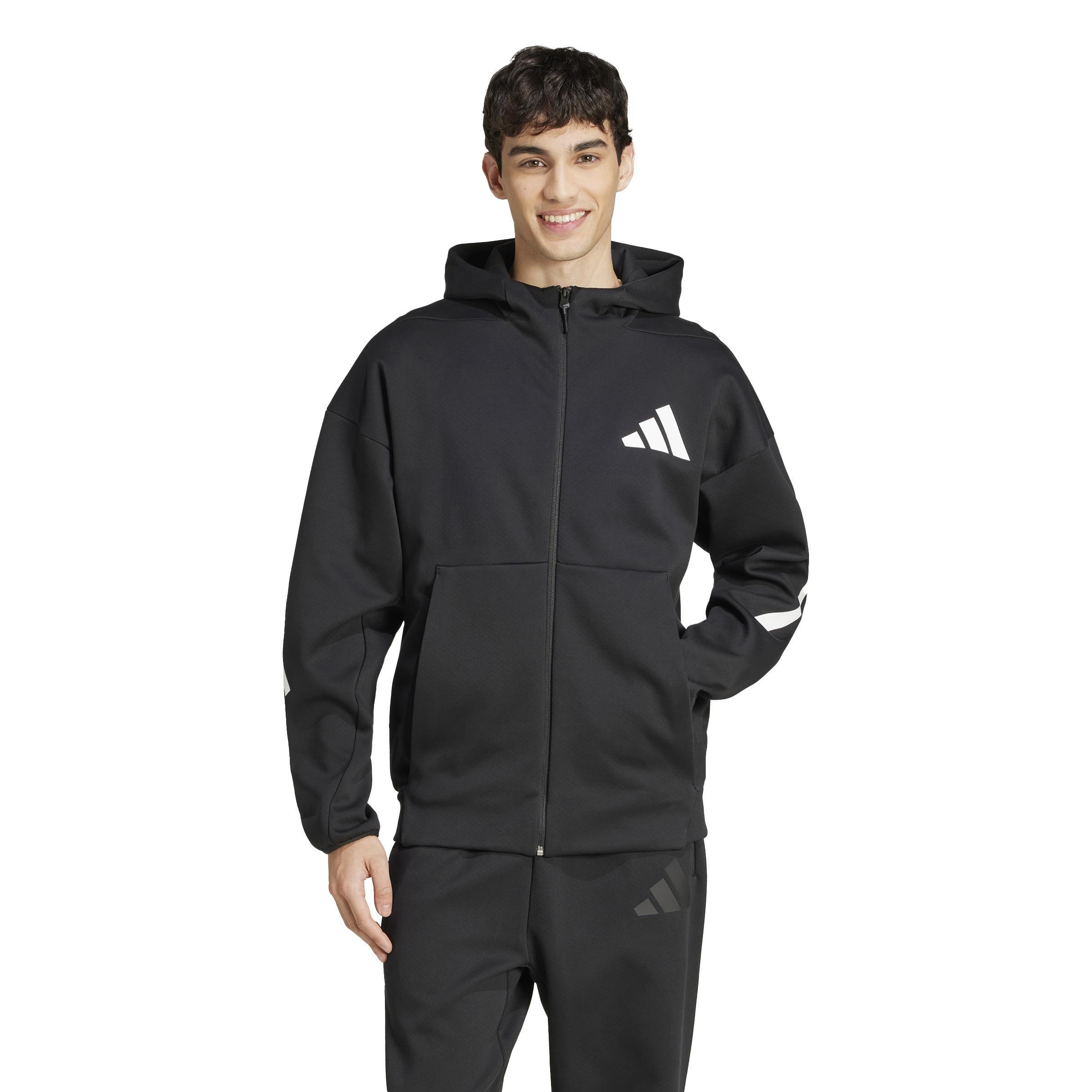 Z.N.E. Full-Zip Hooded Track Jacket, Black, , large image number 14
