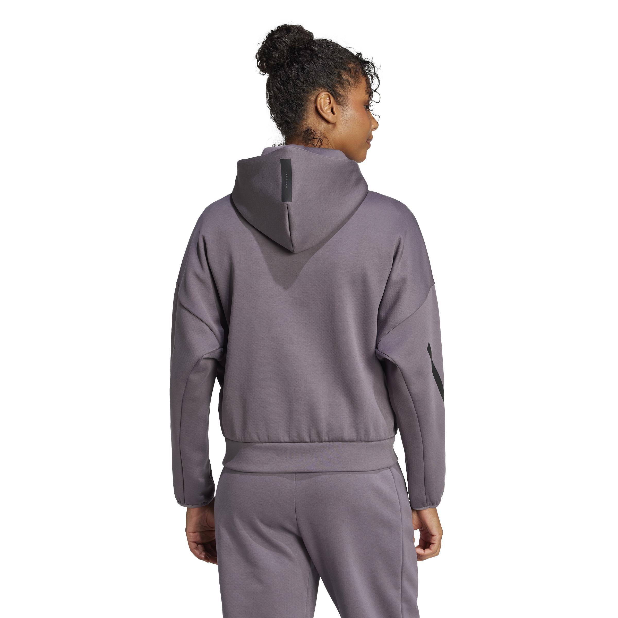 adidas Z.N.E. Full-Zip Hoodie, Grey, A701_ONE, large image number 2