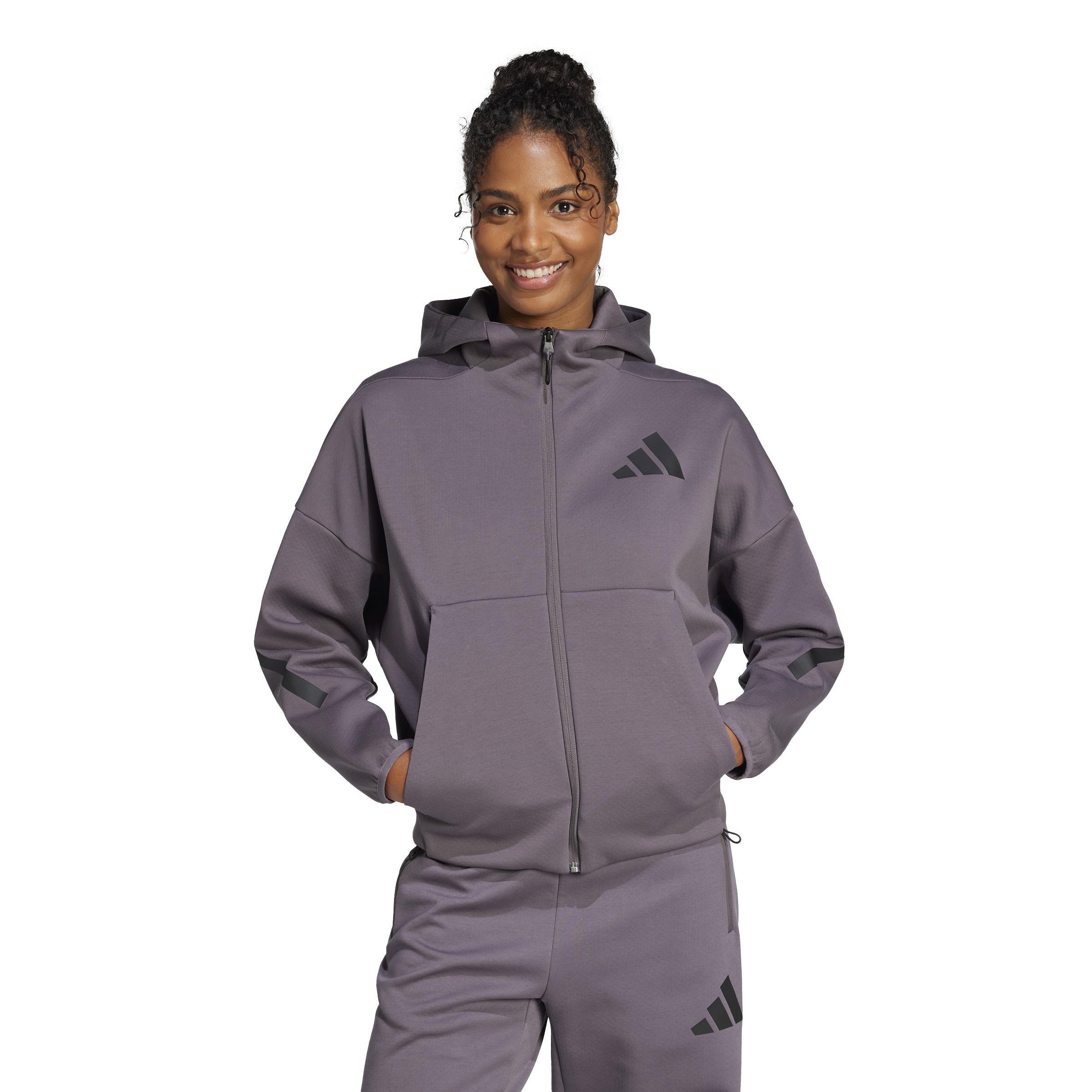 adidas Z.N.E. Full-Zip Hoodie, Grey, A701_ONE, large image number 12