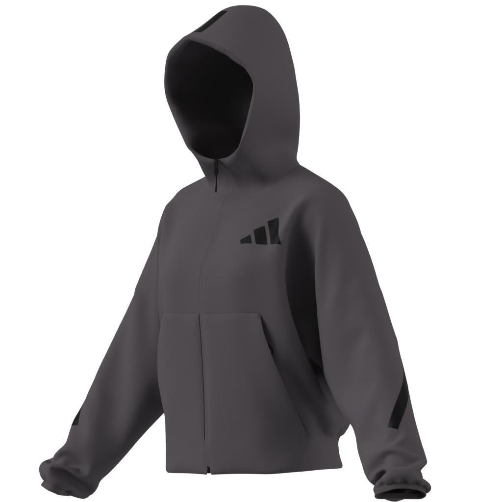 adidas Z.N.E. Full-Zip Hoodie, Grey, A701_ONE, large image number 14