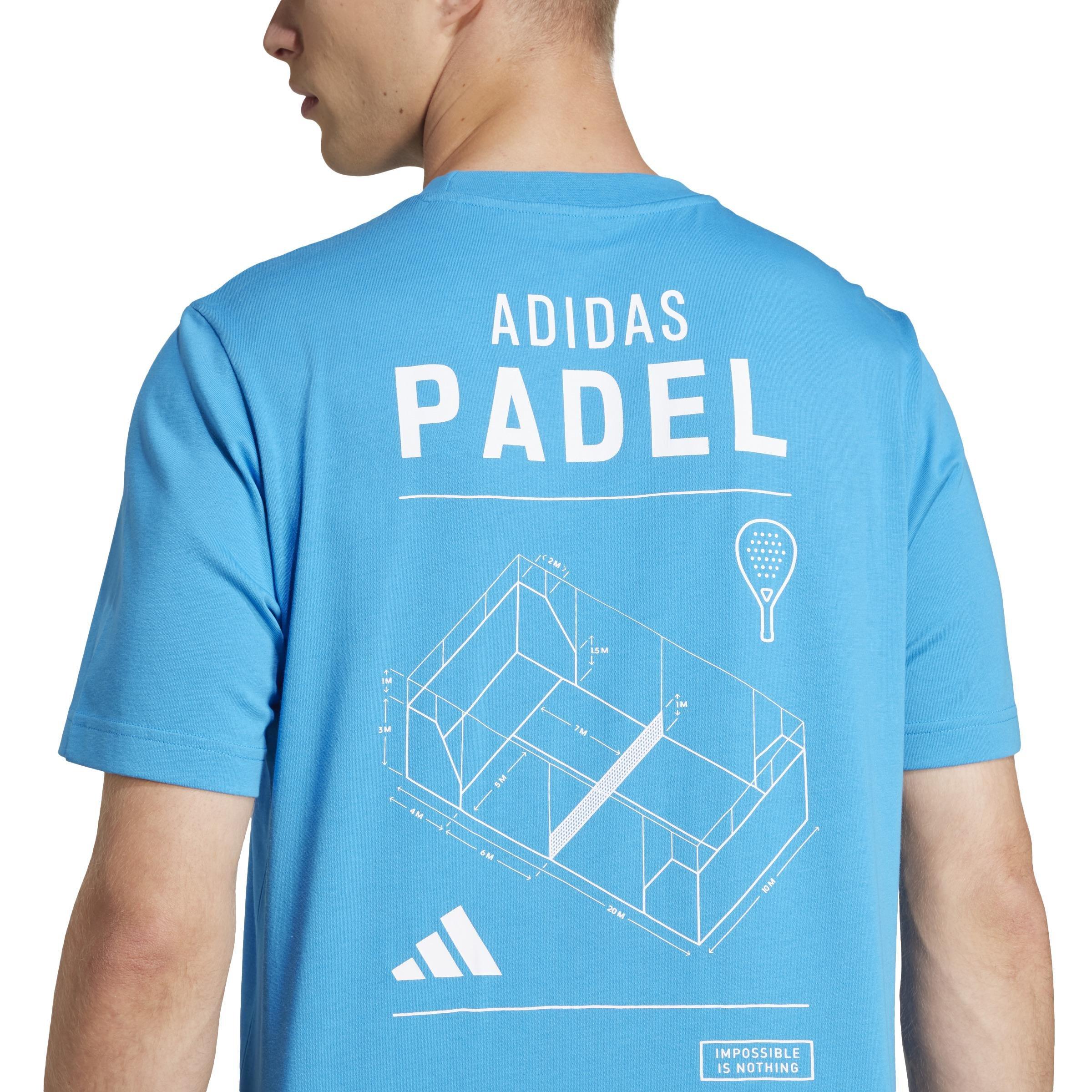 Padel Category Graphic T-Shirt, Blue, A701_ONE, large image number 3