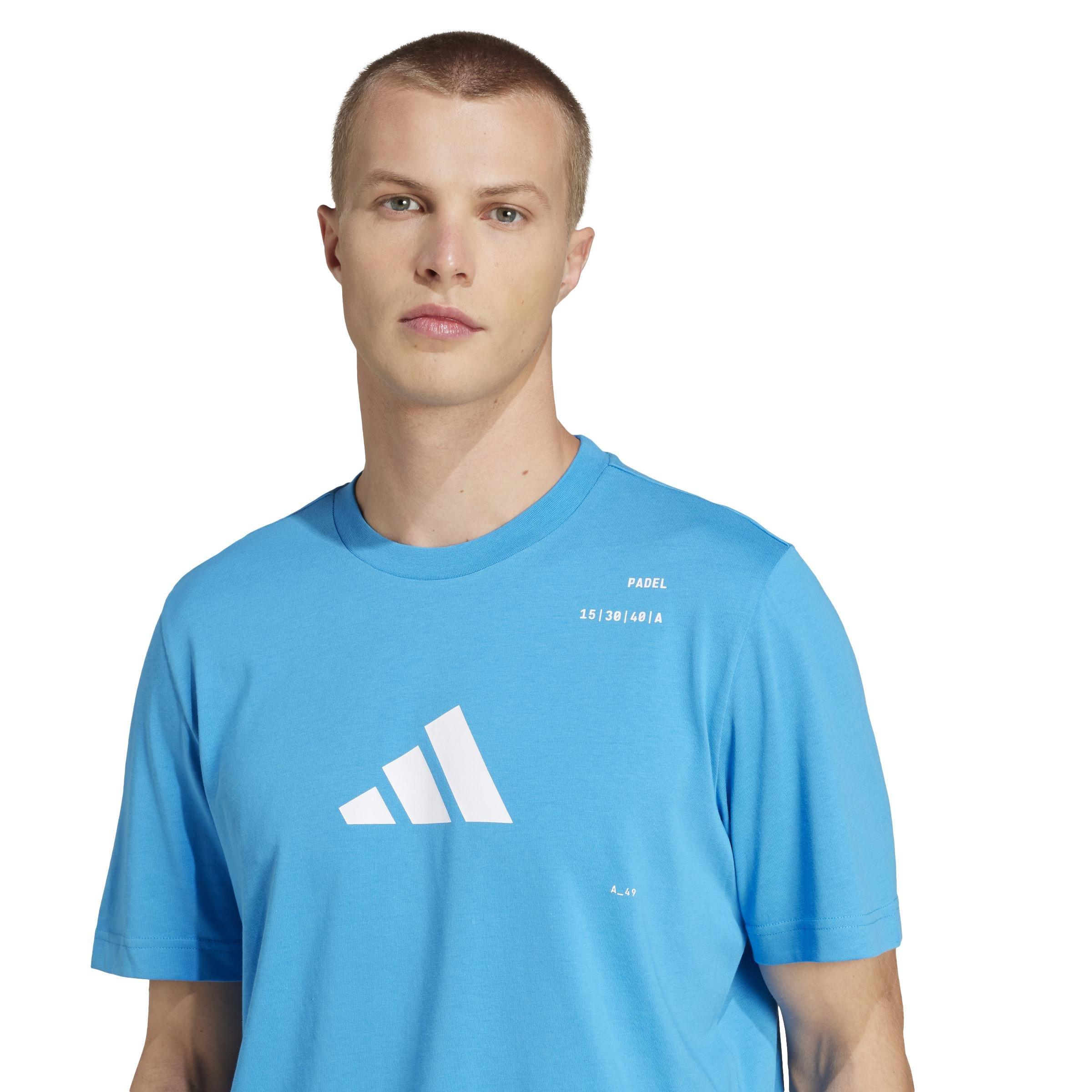 Padel Category Graphic T-Shirt, Blue, , large image number 4