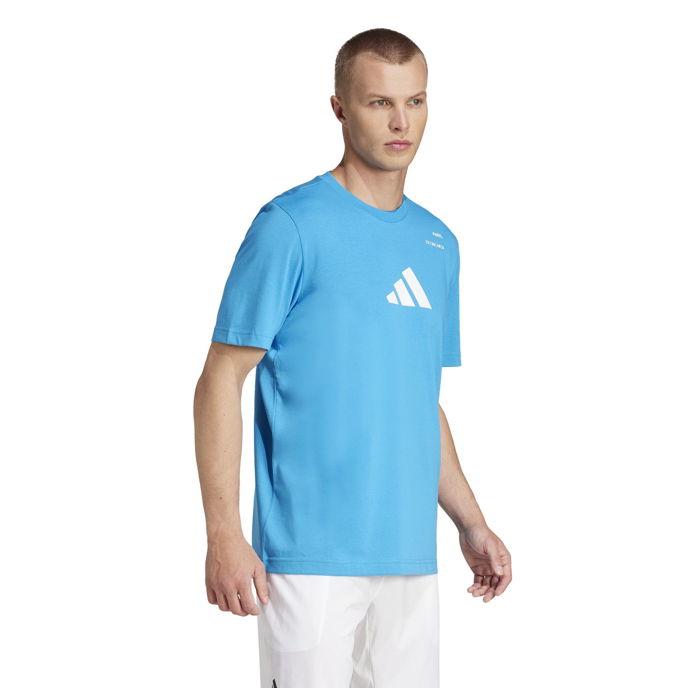 Padel Category Graphic T-Shirt, Blue, A701_ONE, large image number 9