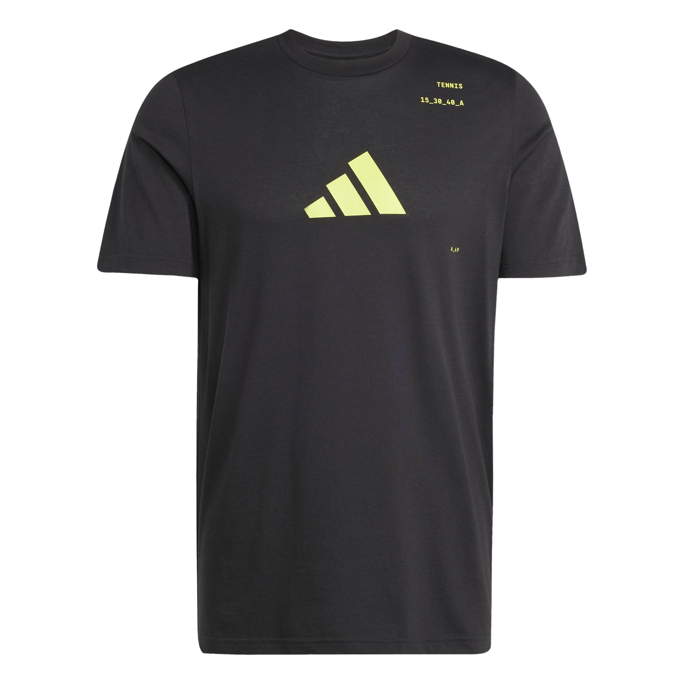 AEROREADY Tennis Category Graphic T-Shirt, Black, A701_ONE, large image number 0