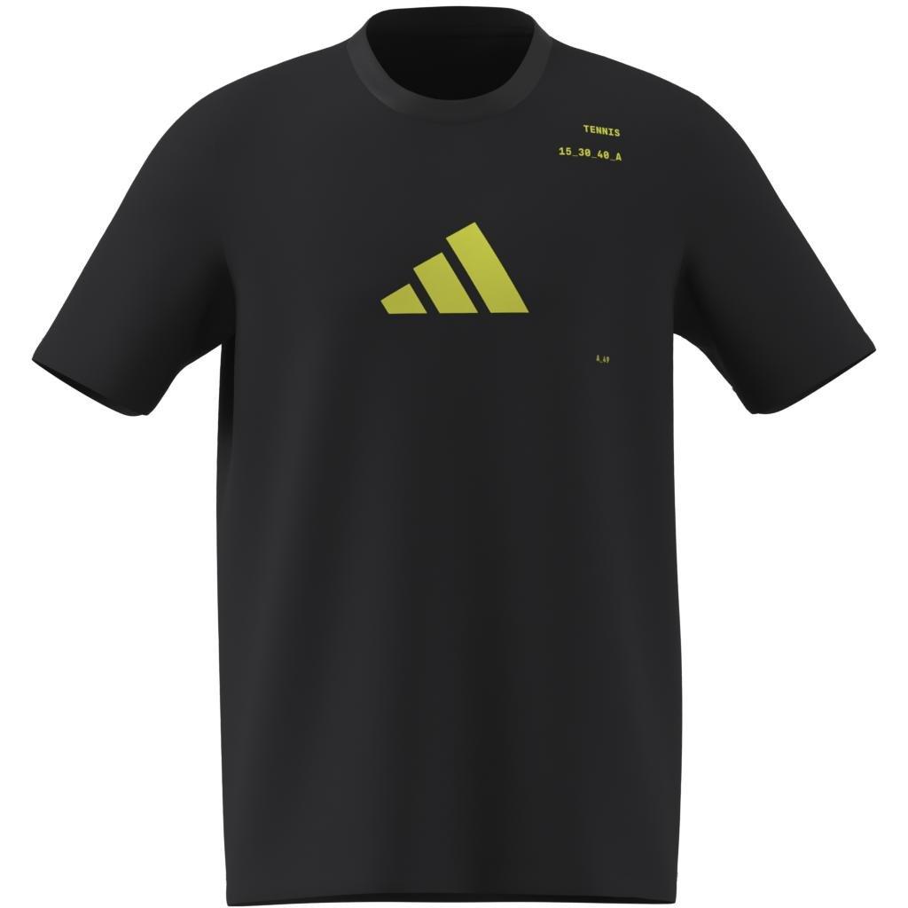 AEROREADY Tennis Category Graphic T-Shirt, Black, A701_ONE, large image number 4