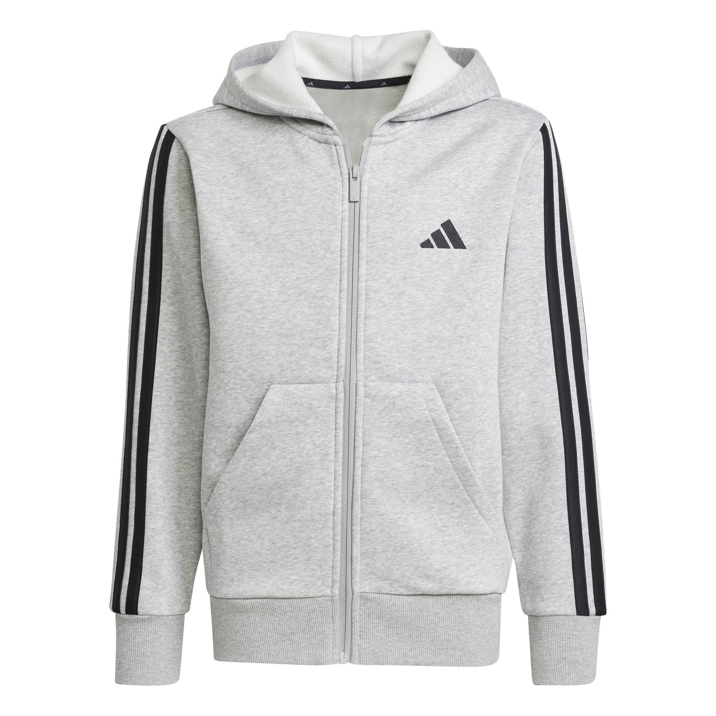 Unisex Kids Essentials Full-Zip Hoodie, Grey, , large image number 0