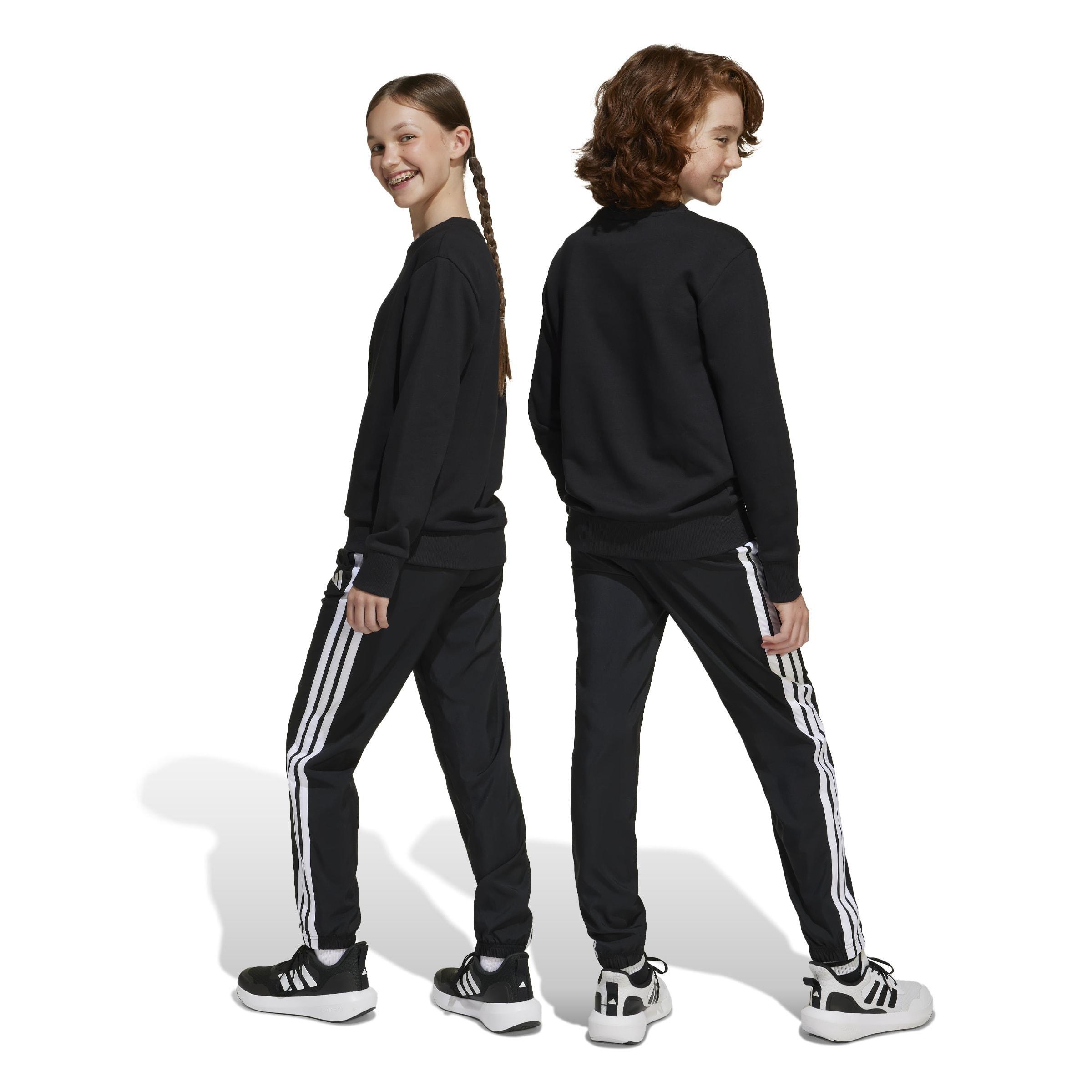 Kids Unisex Essentials Climacool Tracksuit Bottoms, Black, A701_ONE, large image number 3