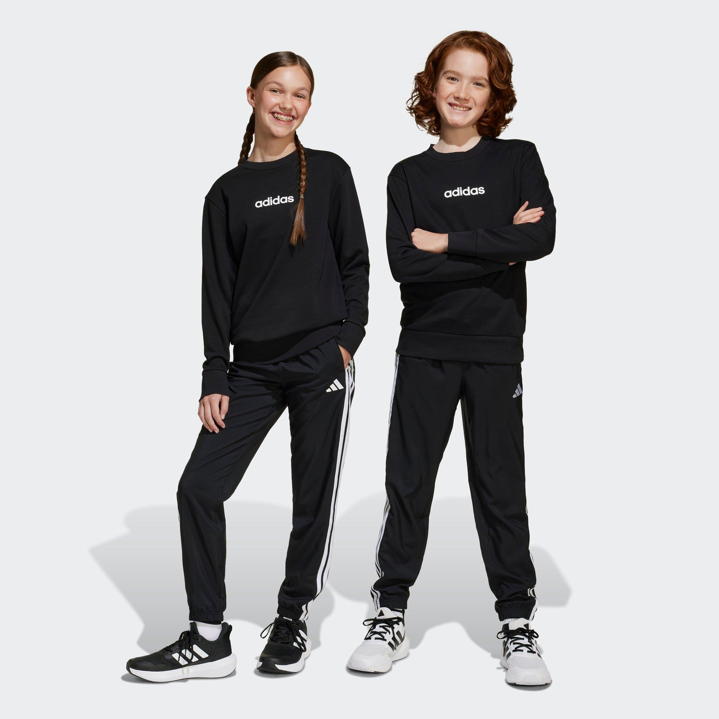 Kids Unisex Essentials Climacool Tracksuit Bottoms, Black, A701_ONE, large image number 3
