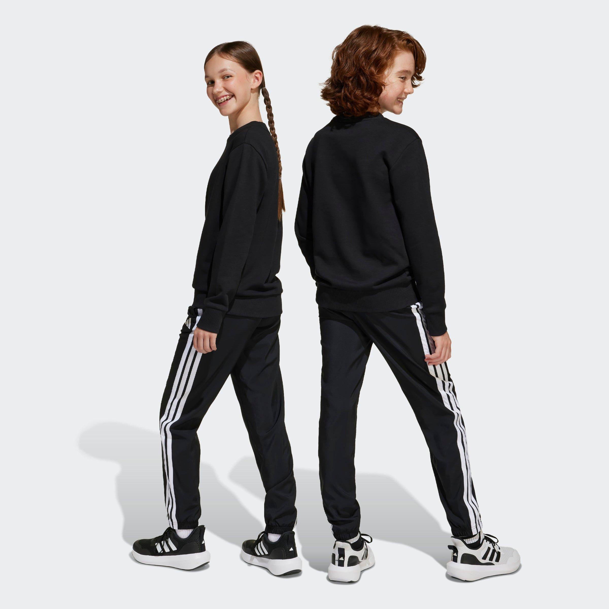 Kids Unisex Essentials Climacool Tracksuit Bottoms, Black, A701_ONE, large image number 4