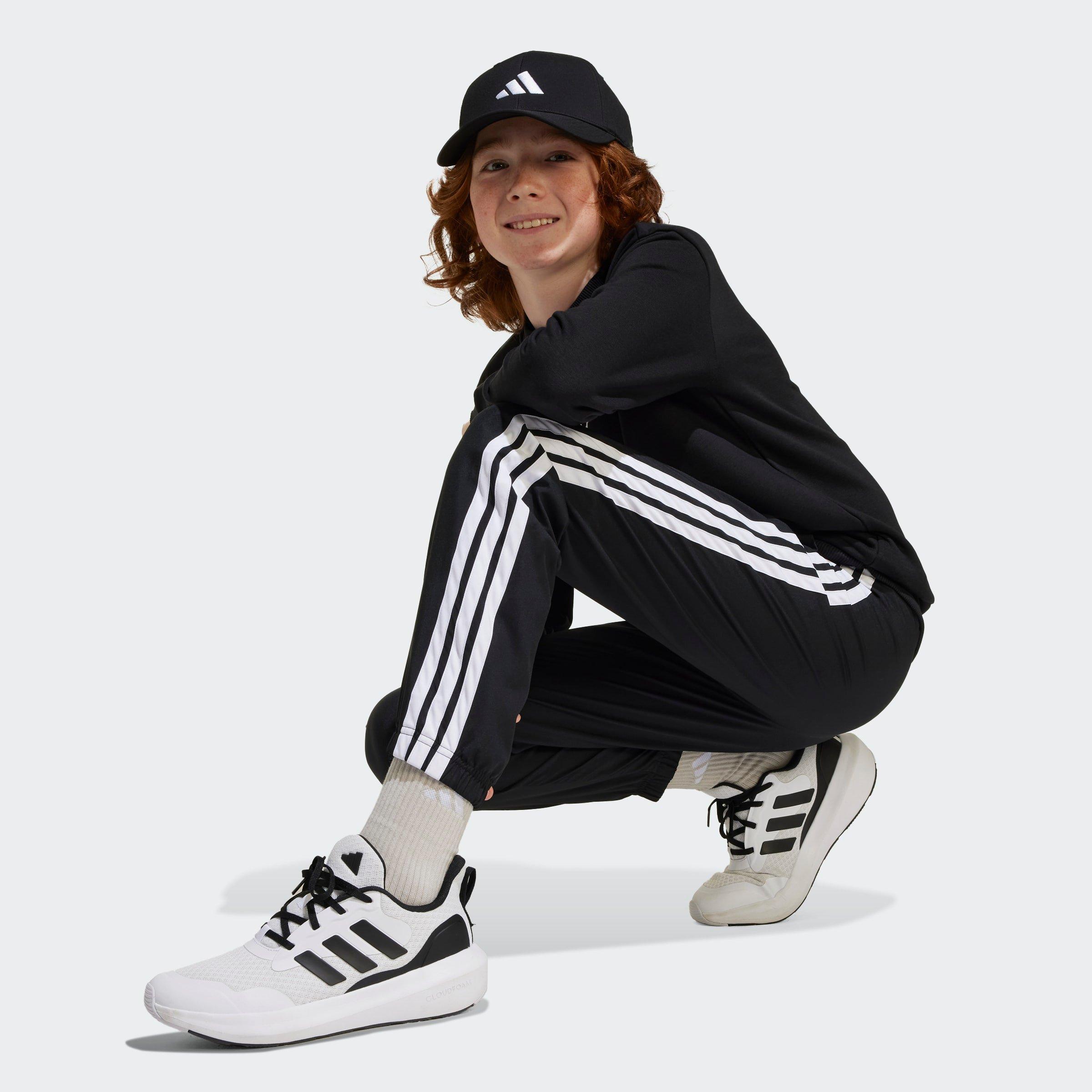 Kids Unisex Essentials Climacool Tracksuit Bottoms, Black, A701_ONE, large image number 5