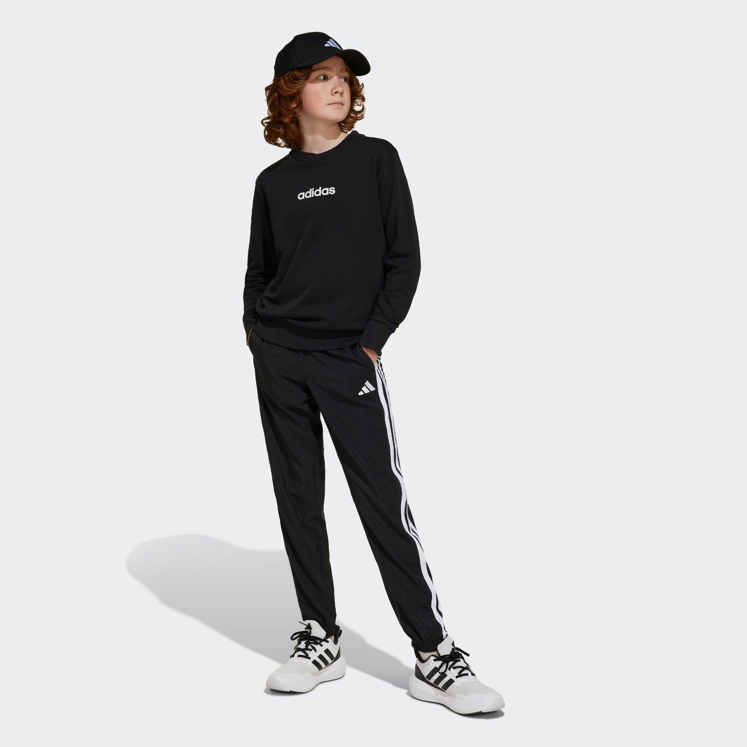 Kids Unisex Essentials Climacool Tracksuit Bottoms, Black, A701_ONE, large image number 7