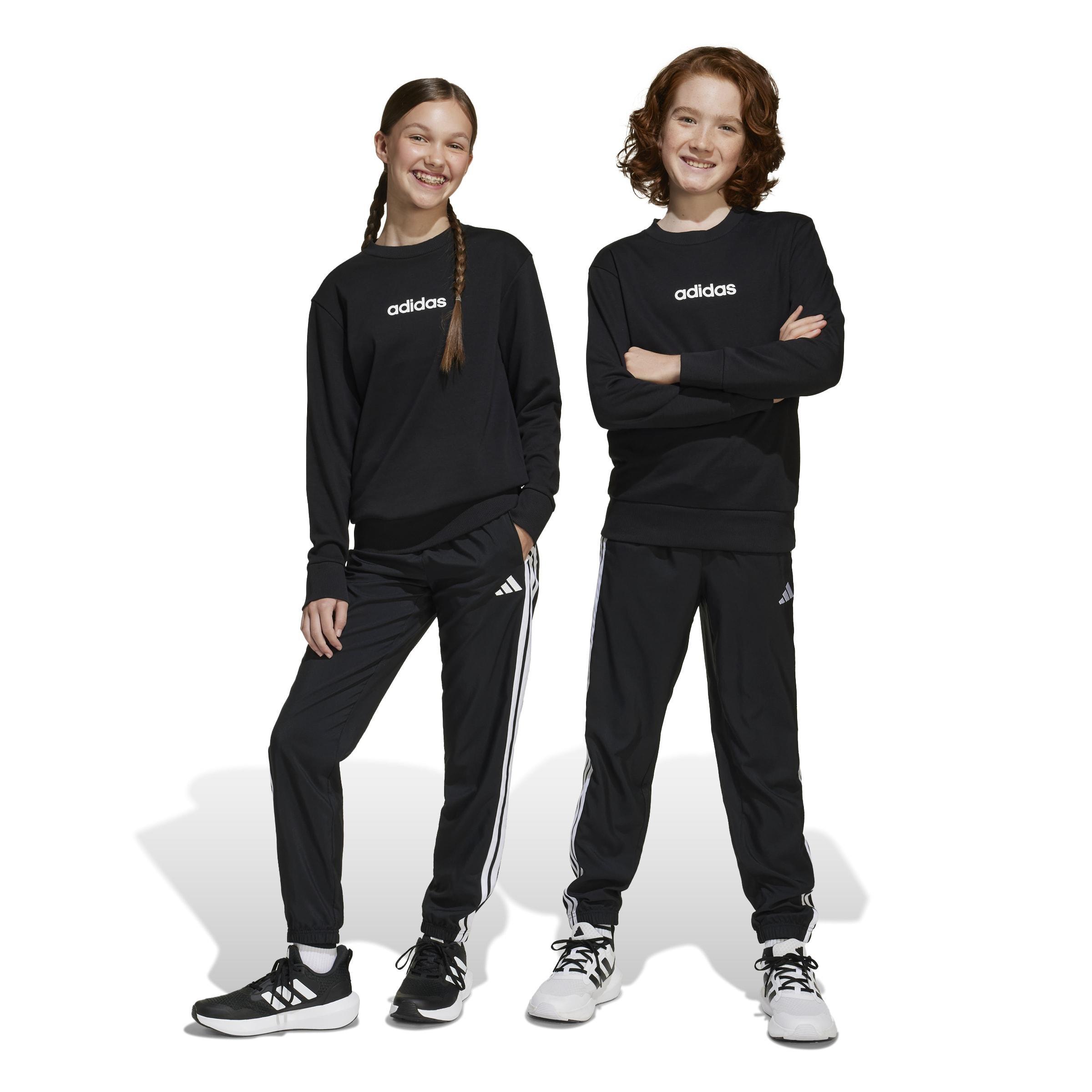 Kids Unisex Essentials Climacool Tracksuit Bottoms, Black, A701_ONE, large image number 13