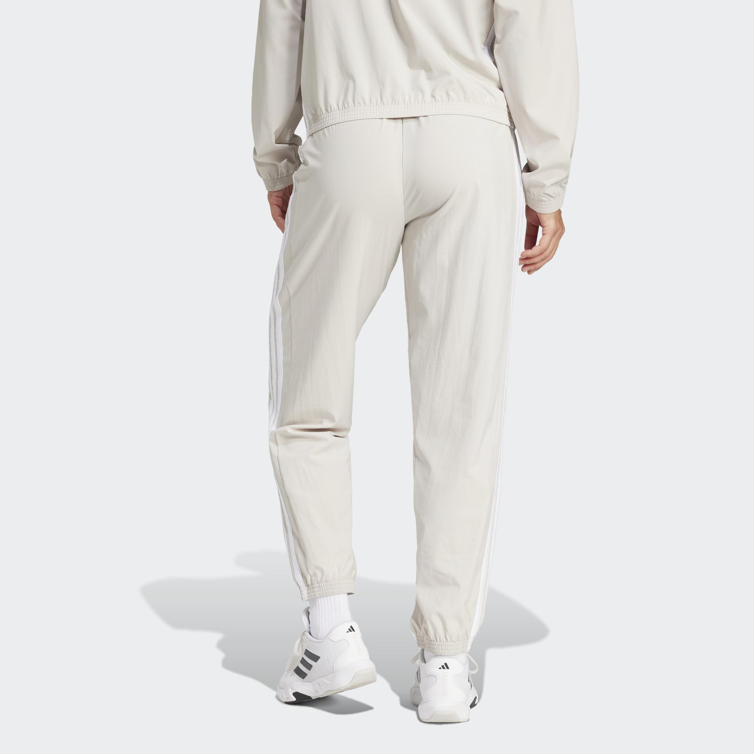 Train Essentials 3-Stripes Woven Joggers, Grey, A701_ONE, large image number 1