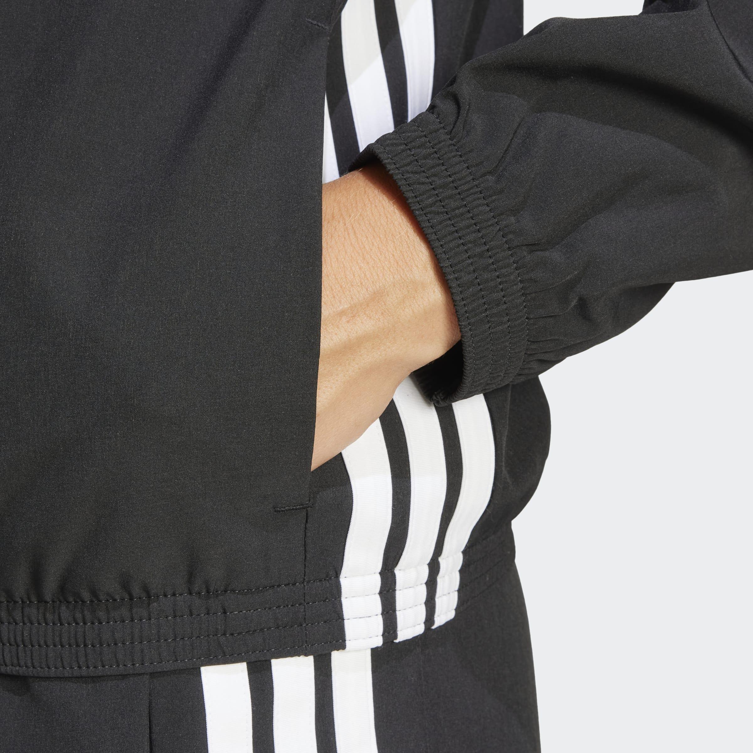Train Essentials 3-Stripes Woven Warm-Up Jacket, Black, A701_ONE, large image number 2