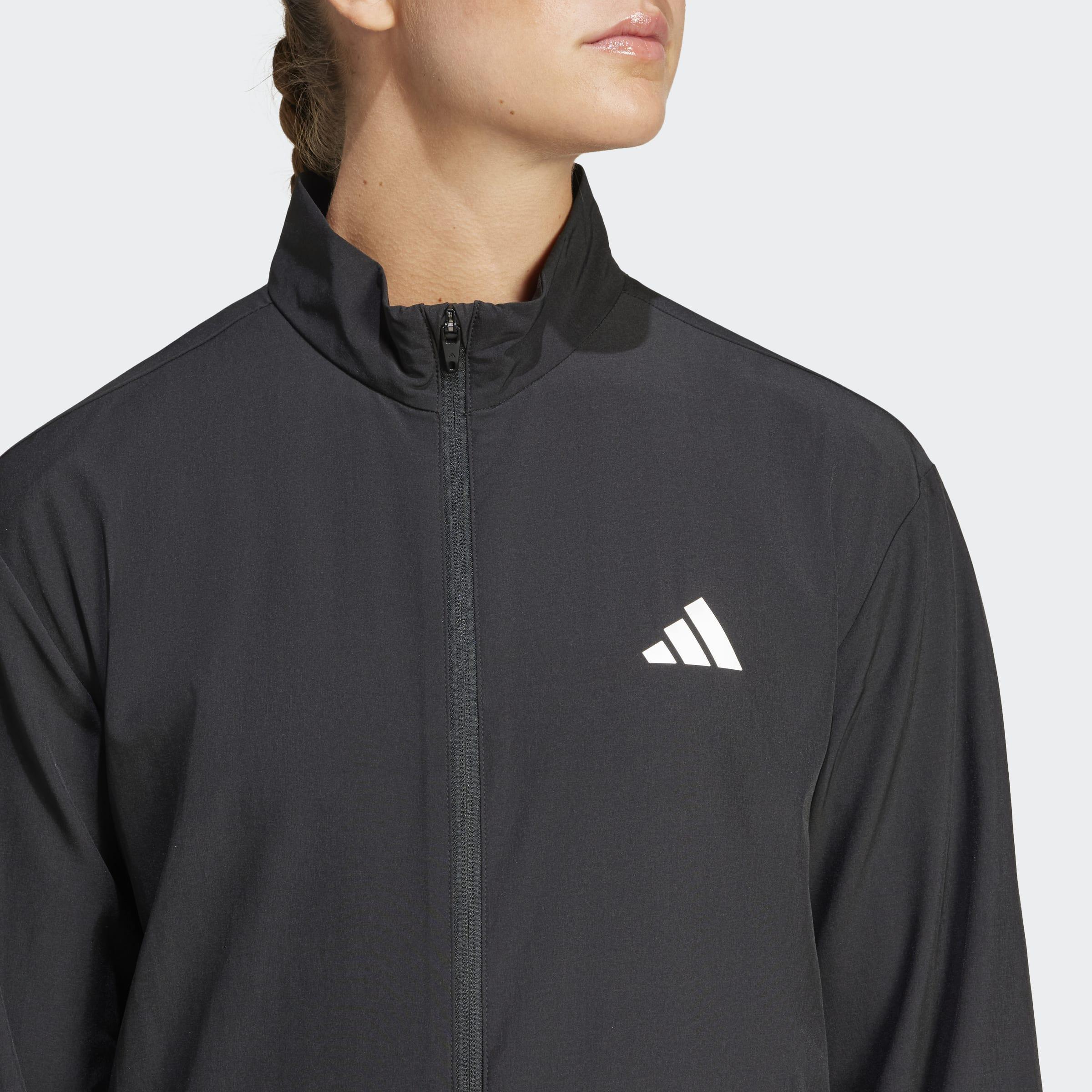 Train Essentials 3-Stripes Woven Warm-Up Jacket, Black, A701_ONE, large image number 3