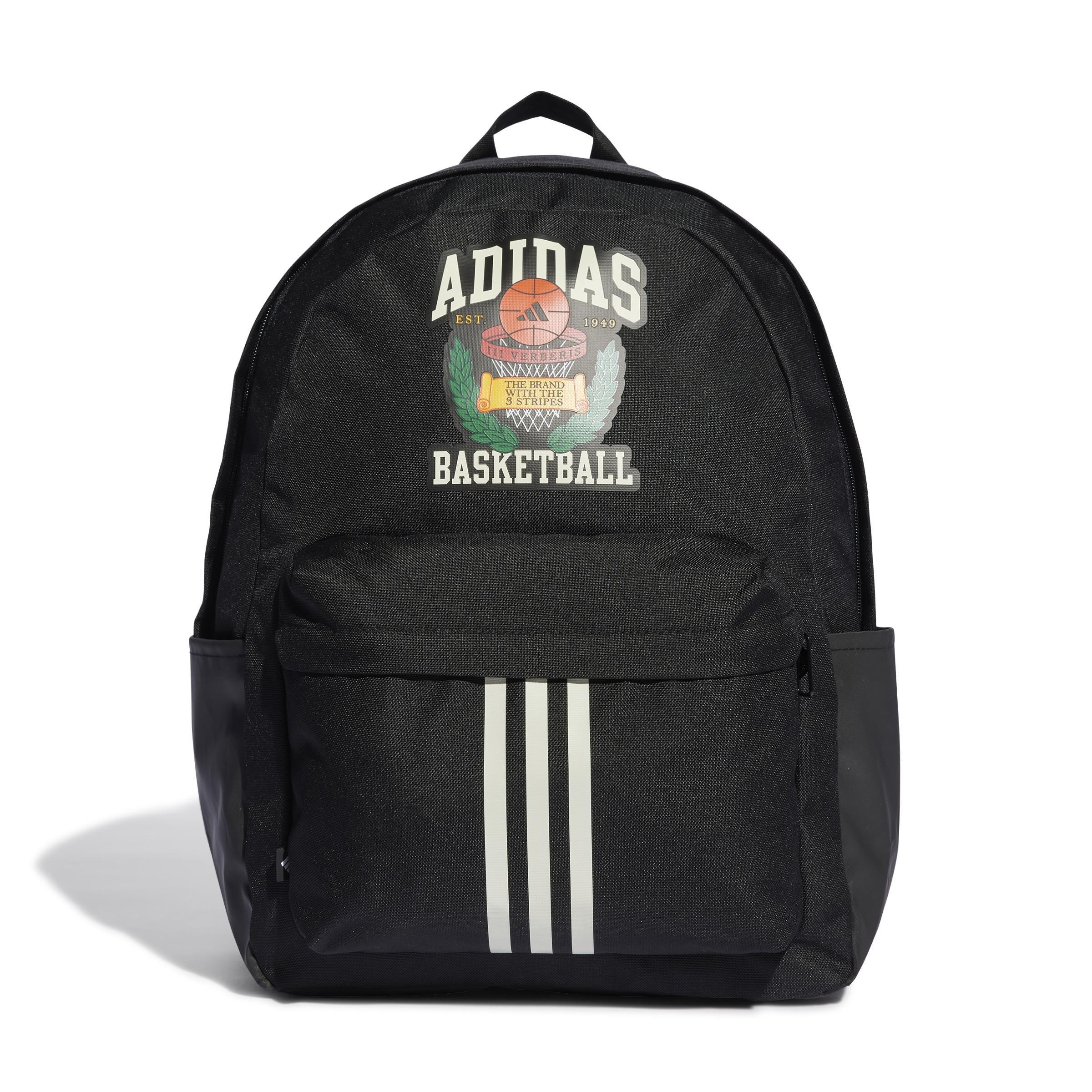 adidas Unisex Hoops Backpack, Black, A701_ONE, large image number 1