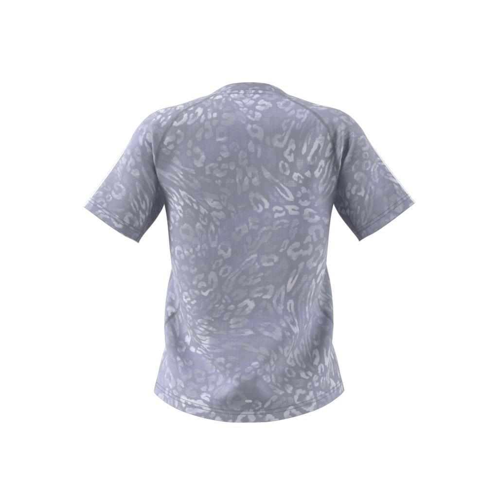Own the Run CLIMACOOL 3-Stripes T-Shirt, Grey, , large image number 4