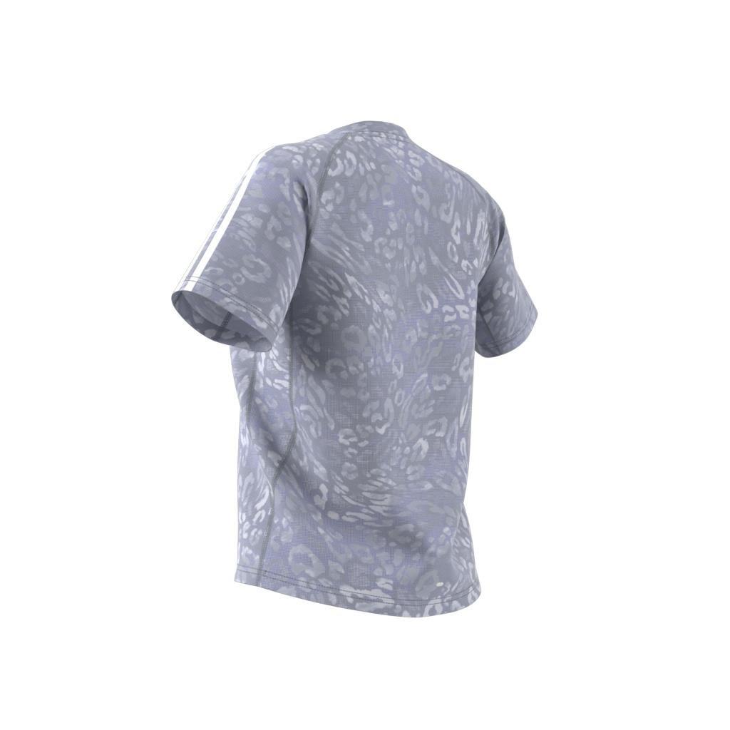 Own the Run CLIMACOOL 3-Stripes T-Shirt, Grey, , large image number 6