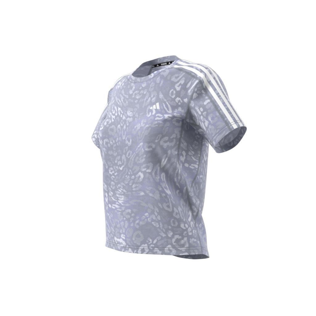 Own the Run CLIMACOOL 3-Stripes T-Shirt, Grey, , large image number 12