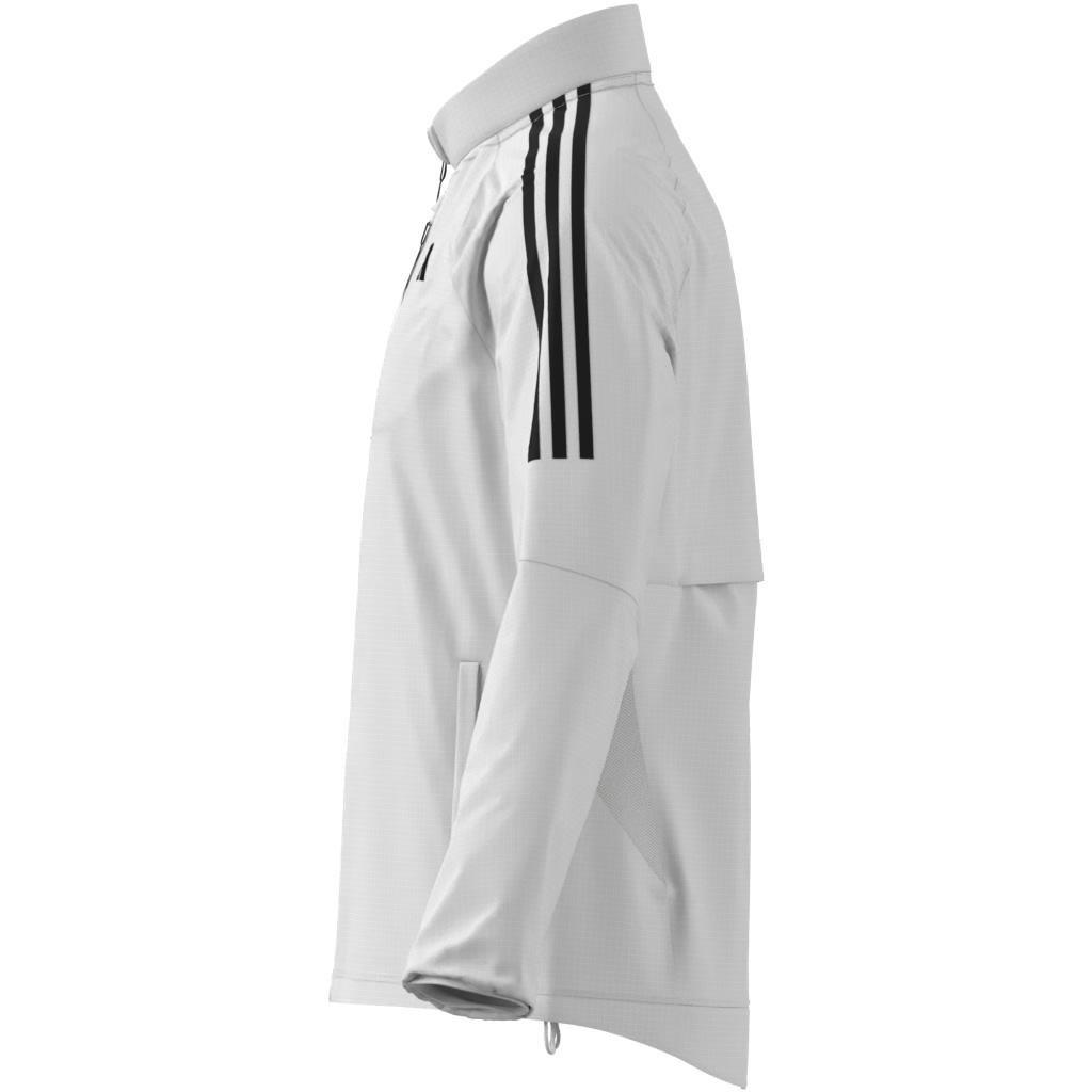 Own the Run 3-Stripes Packable Jacket, White, A701_ONE, large image number 7