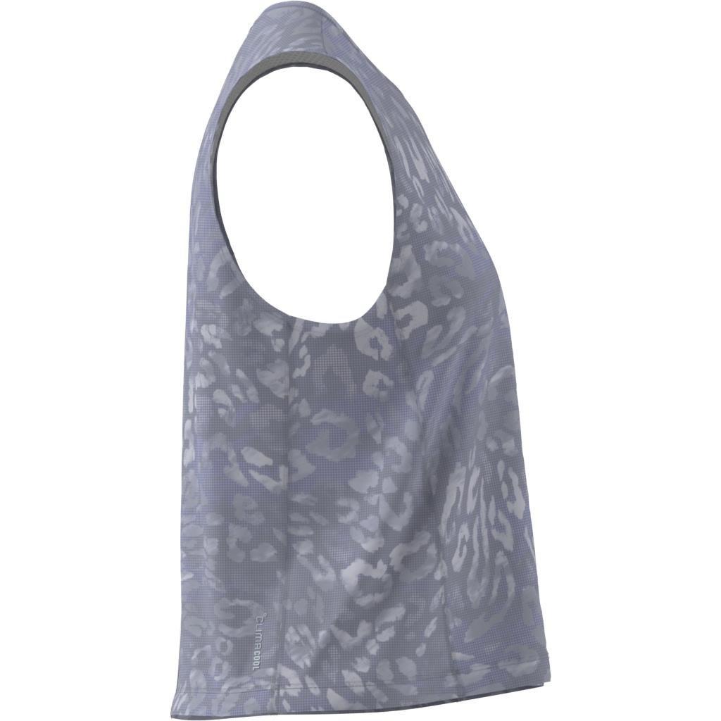 Own the Run CLIMACOOL 3-Stripes Tank Top, Grey, , large image number 13