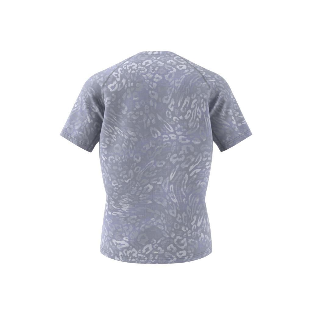Own The Run CLIMACOOL 3-Stripes T-Shirt, Grey, A701_ONE, large image number 13