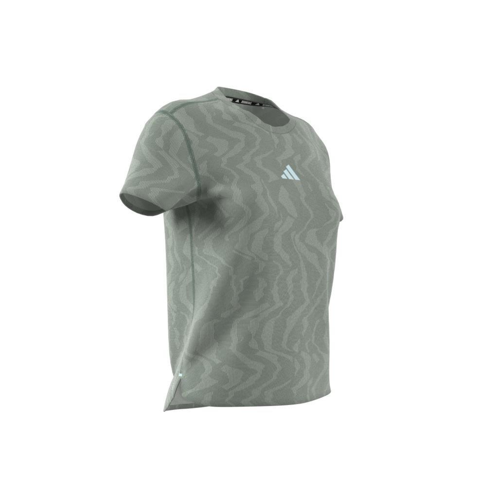 Ultimate Running Engineered Tee CLIMACOOL+, Green, , large image number 10