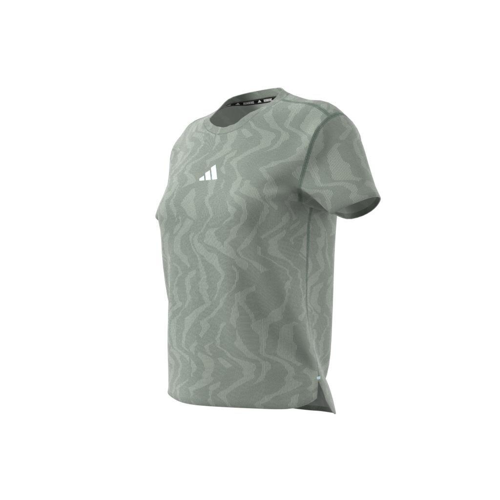 Ultimate Running Engineered Tee CLIMACOOL+, Green, , large image number 13