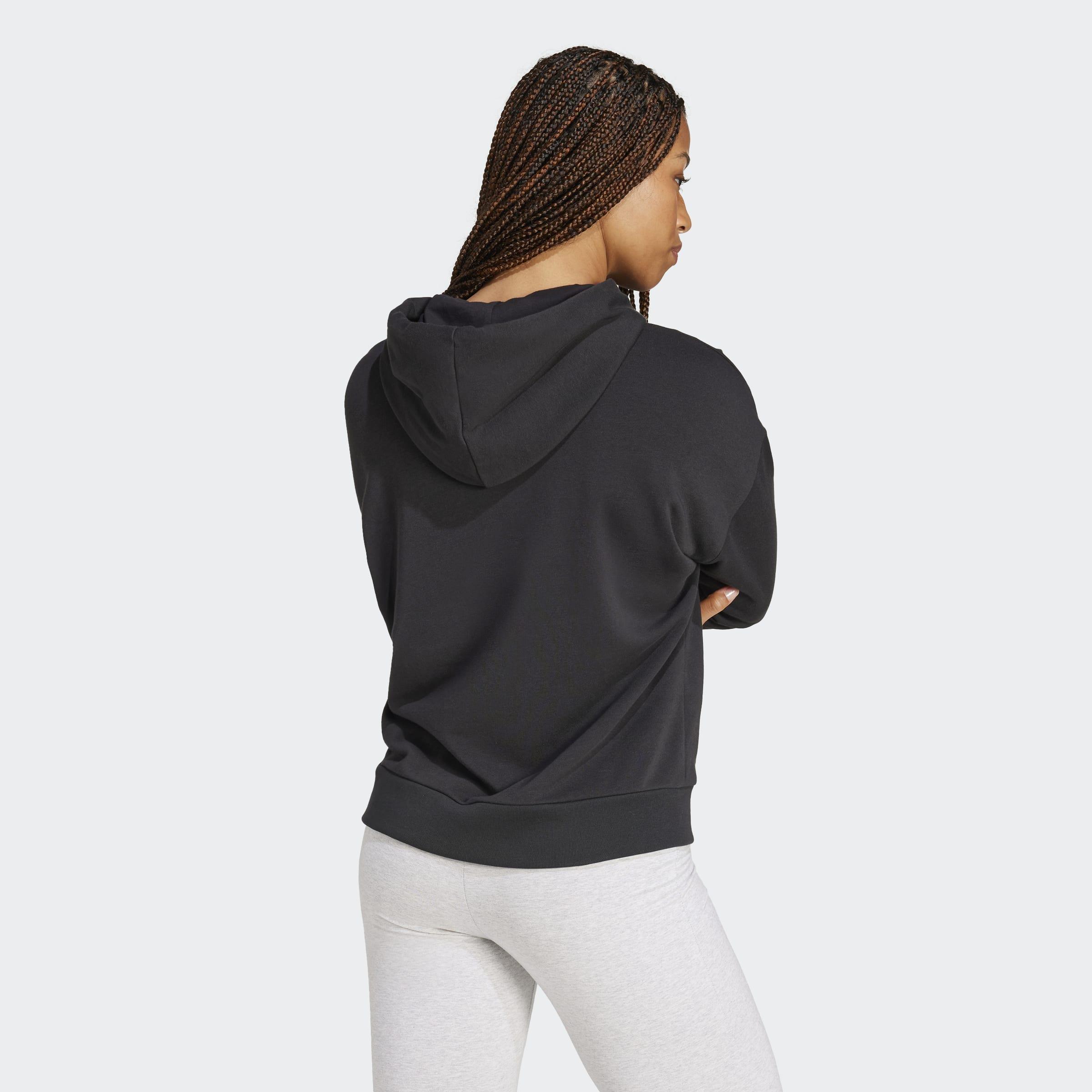 Essentials Small Logo French Terry Hoodie, Black, A701_ONE, large image number 1