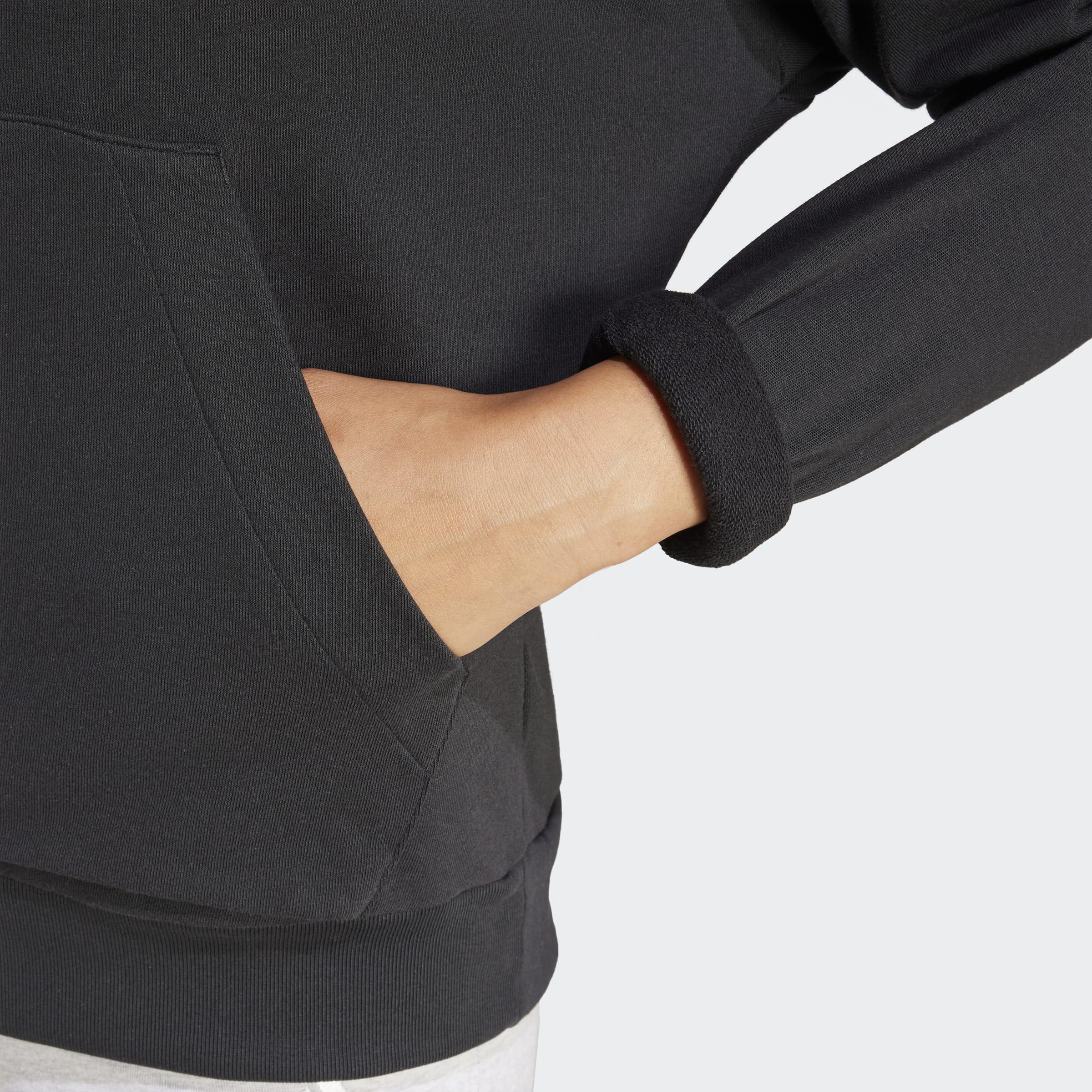 Essentials Small Logo French Terry Hoodie, Black, A701_ONE, large image number 2