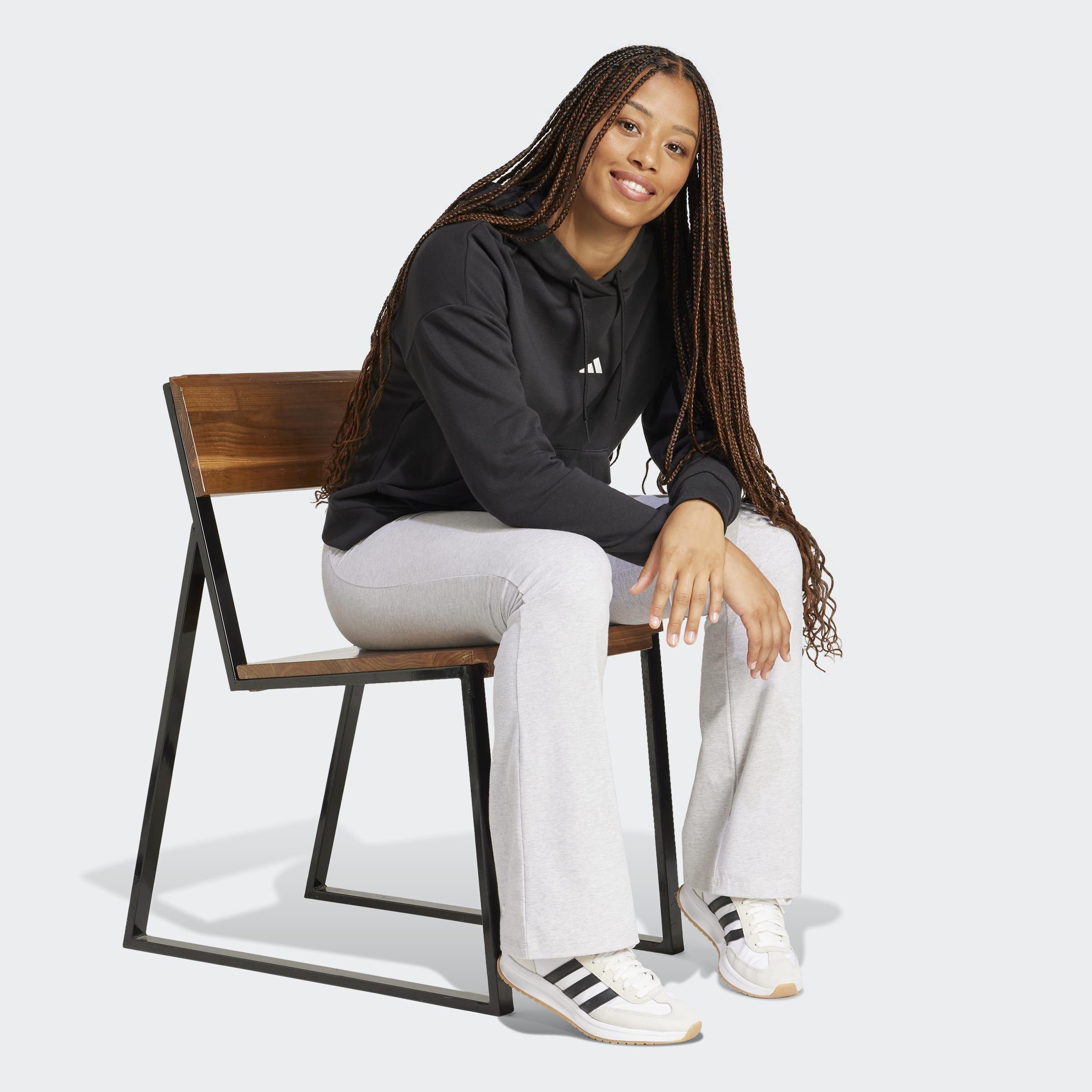 Essentials Small Logo French Terry Hoodie, Black, A701_ONE, large image number 5