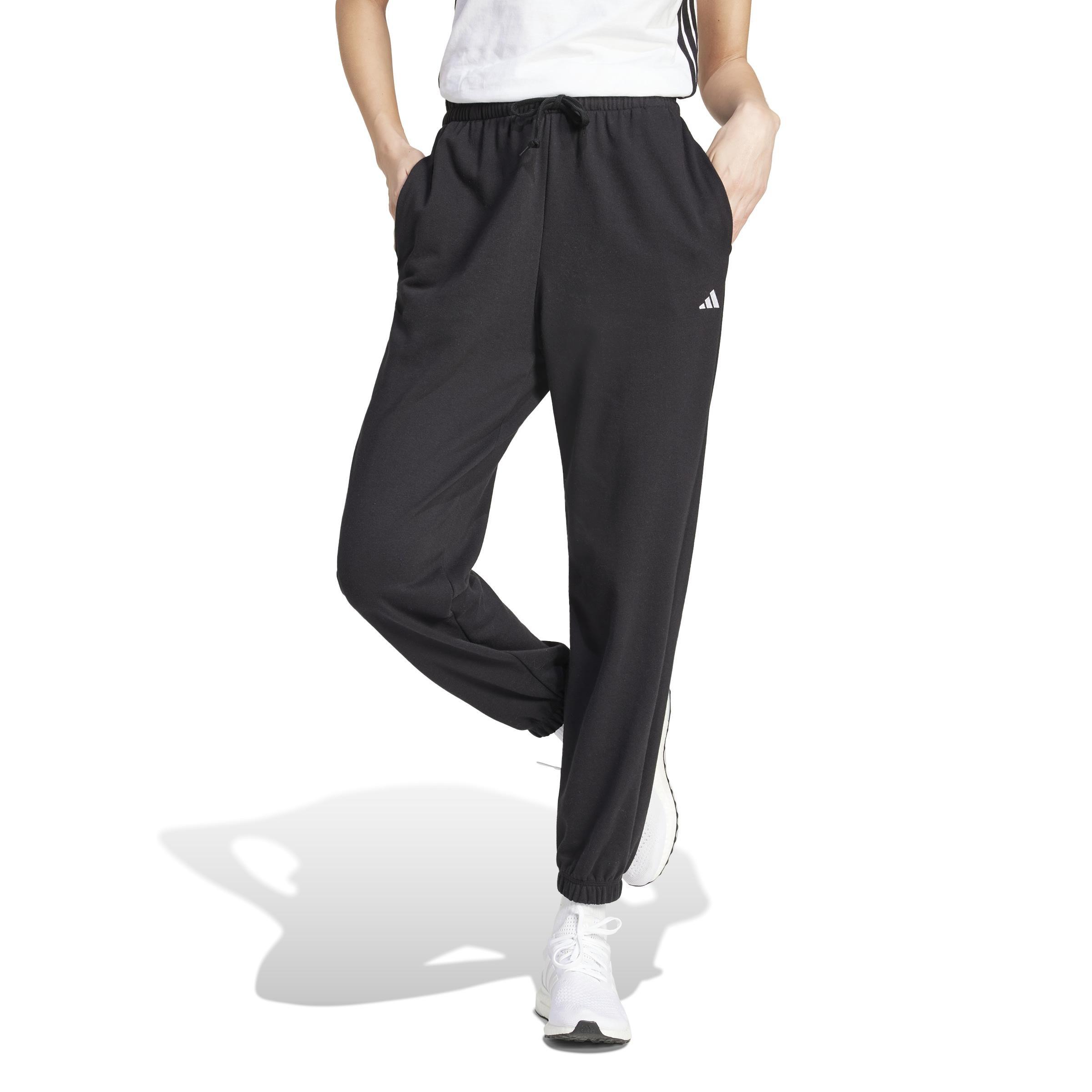 Essentials Small Logo French Terry Cuffed Joggers, Black, , large image number 5
