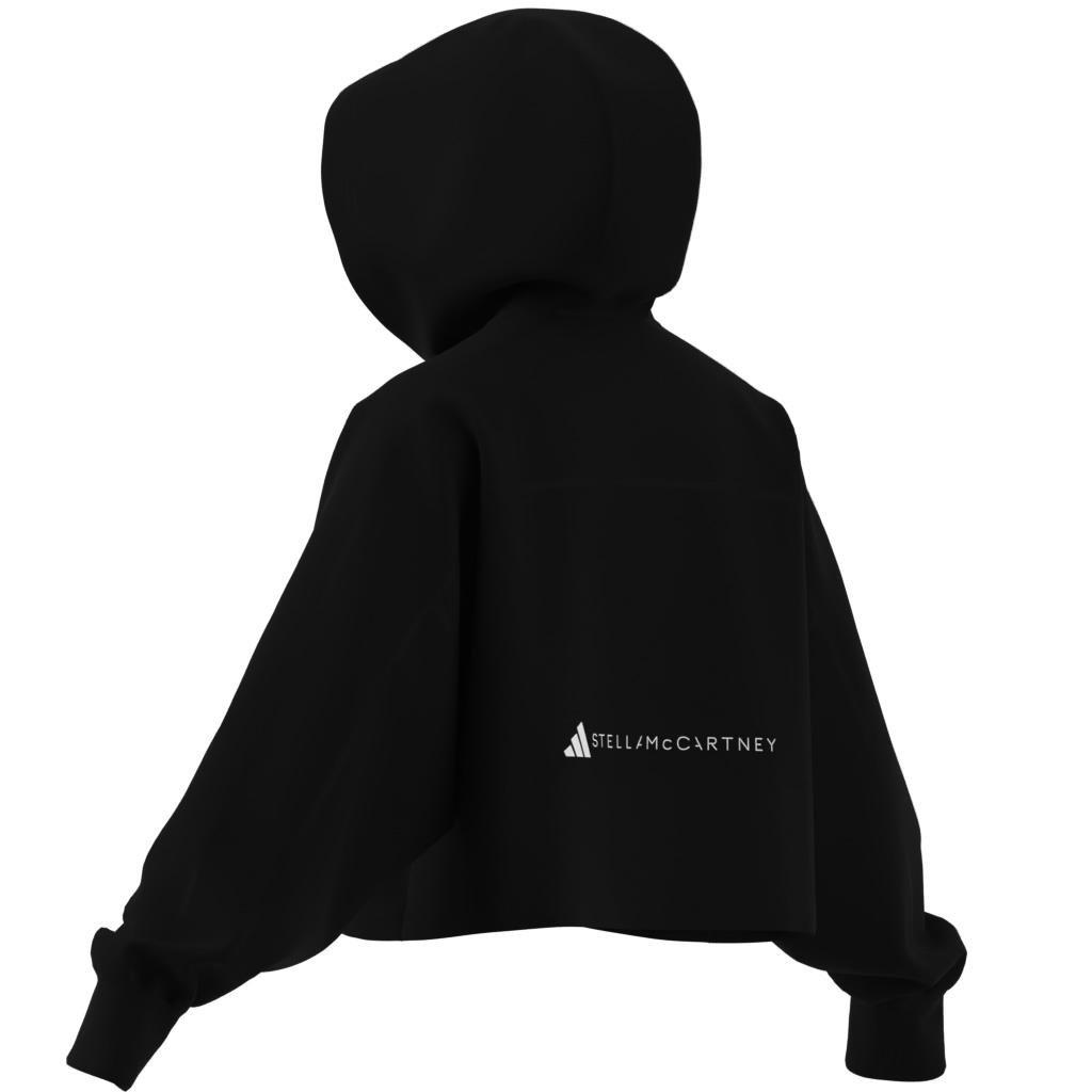 adidas by Stella McCartney Sportswear Cropped Hoodie, Black, , large image number 8