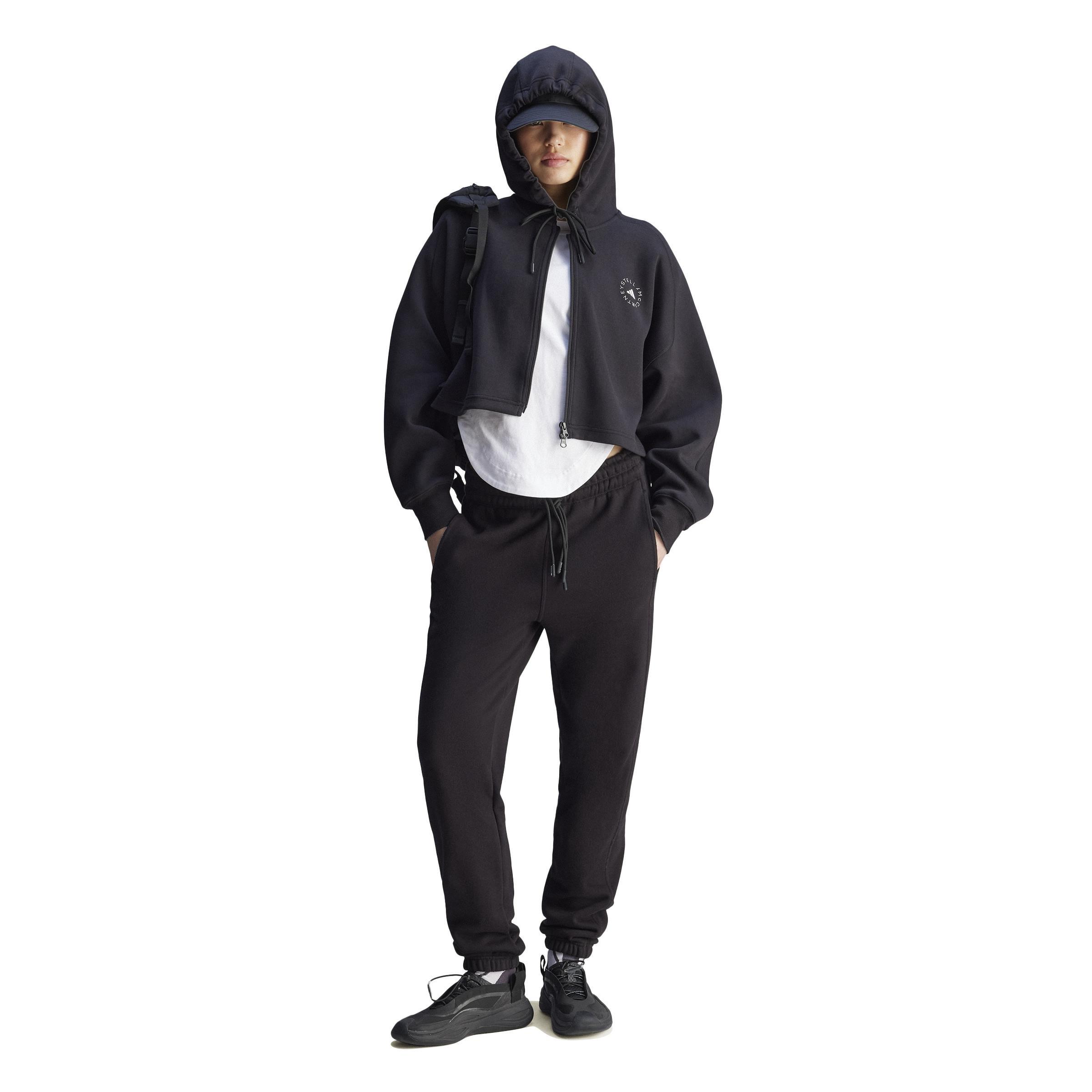 adidas by Stella McCartney Sportswear Cropped Hoodie, Black, , large image number 11
