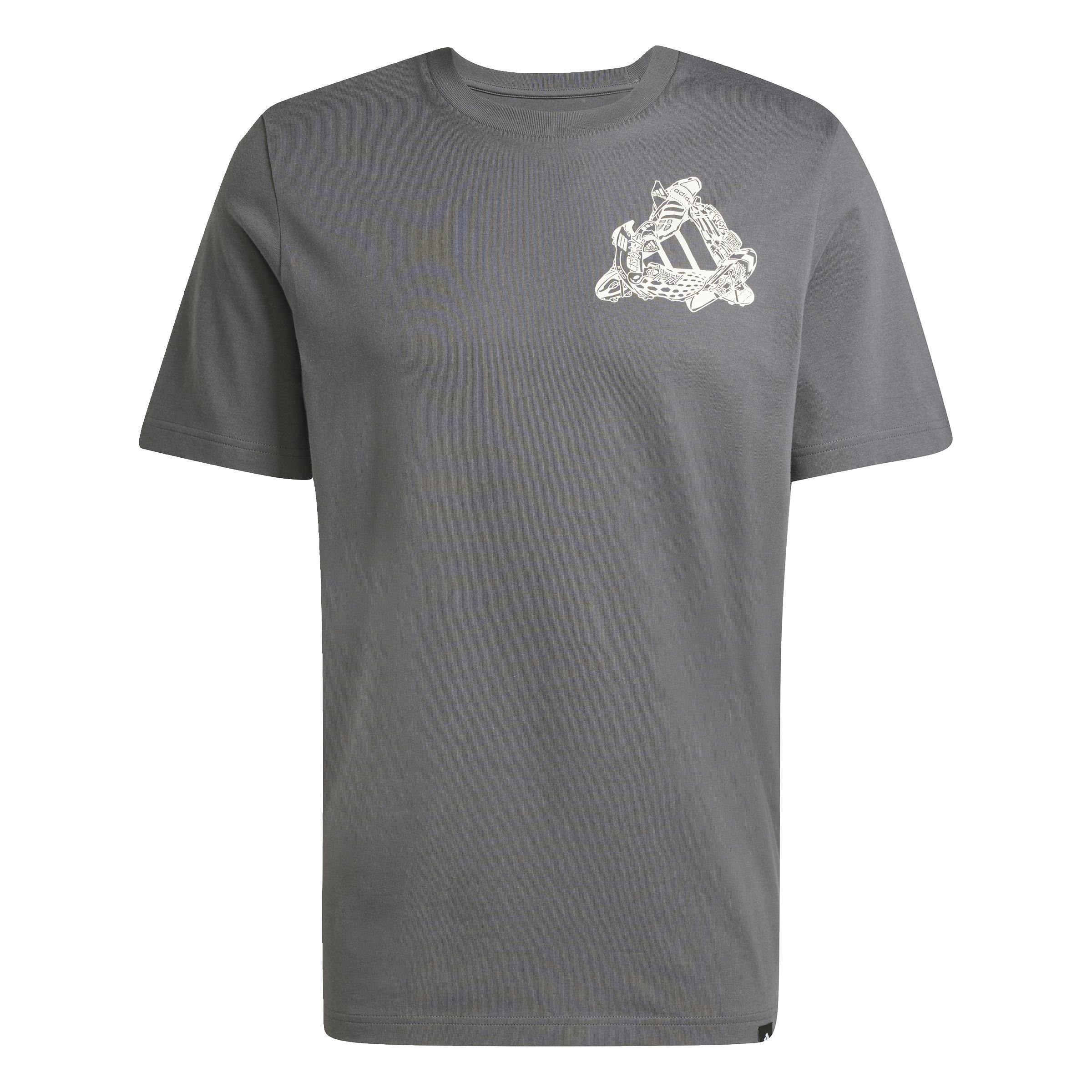 Football Kicks Graphic T-Shirt, Grey, , large image number 0