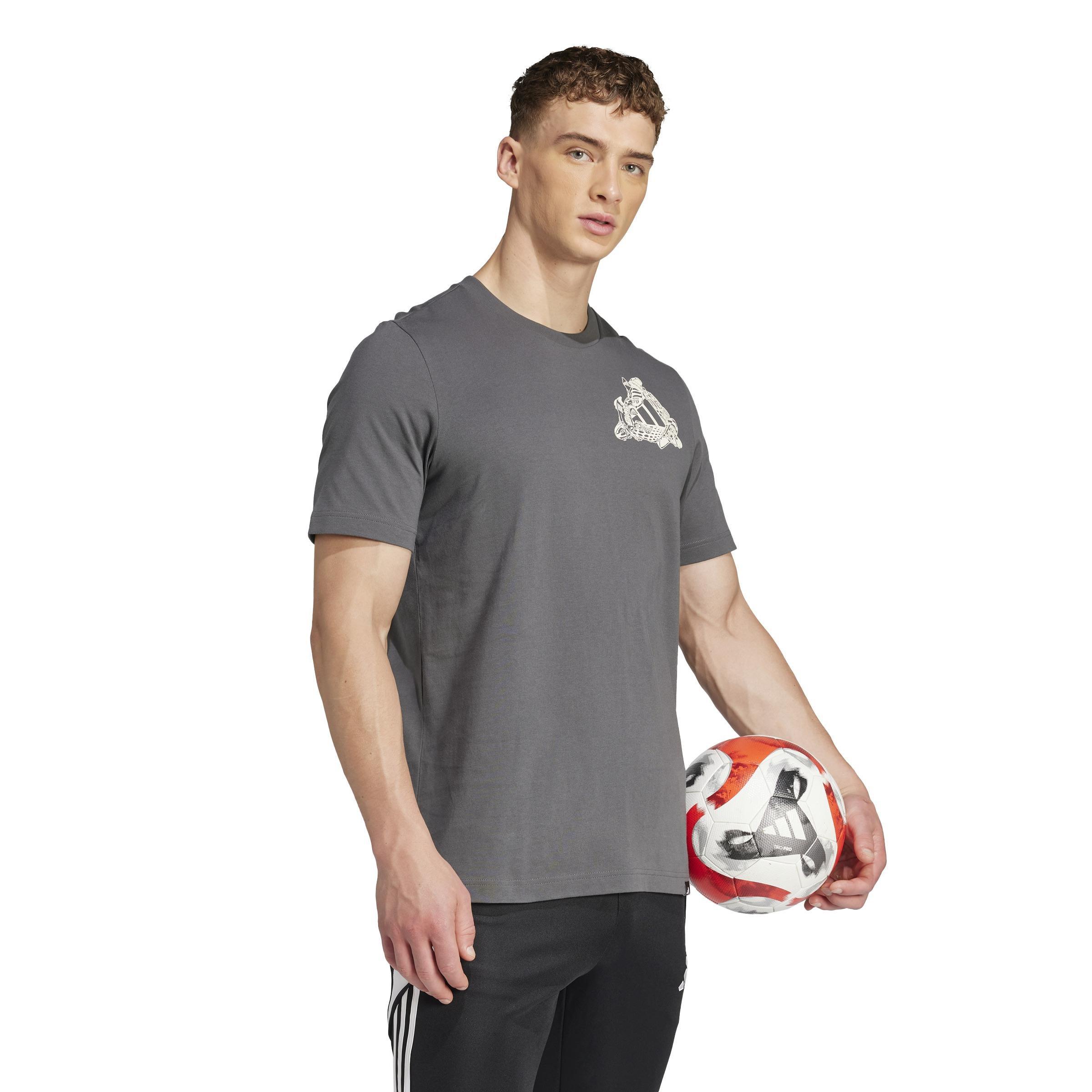 Football Kicks Graphic T-Shirt, Grey, , large image number 9