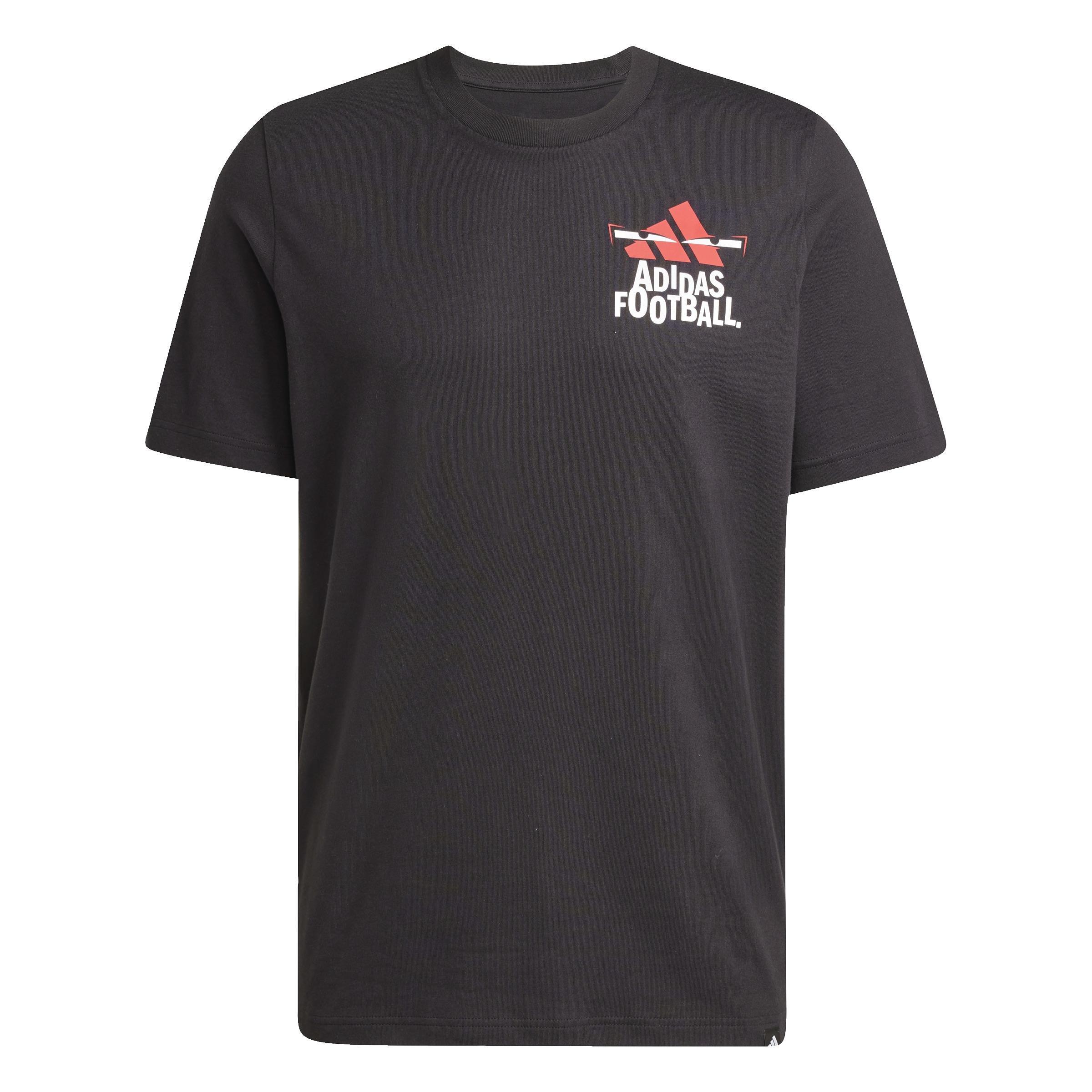 Football Graphic T-shirt, Black, , large image number 0