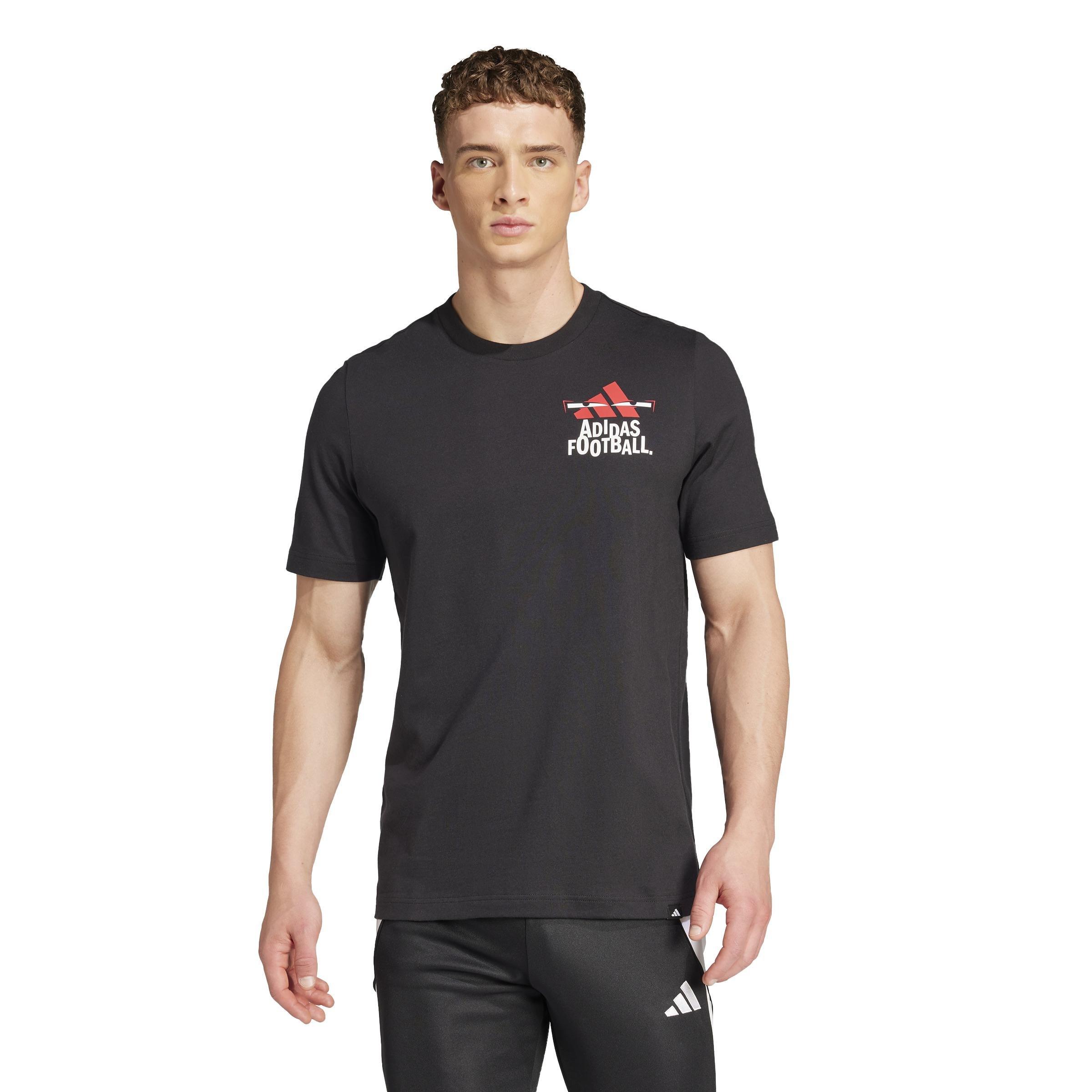 Football Graphic T-shirt, Black, , large image number 6
