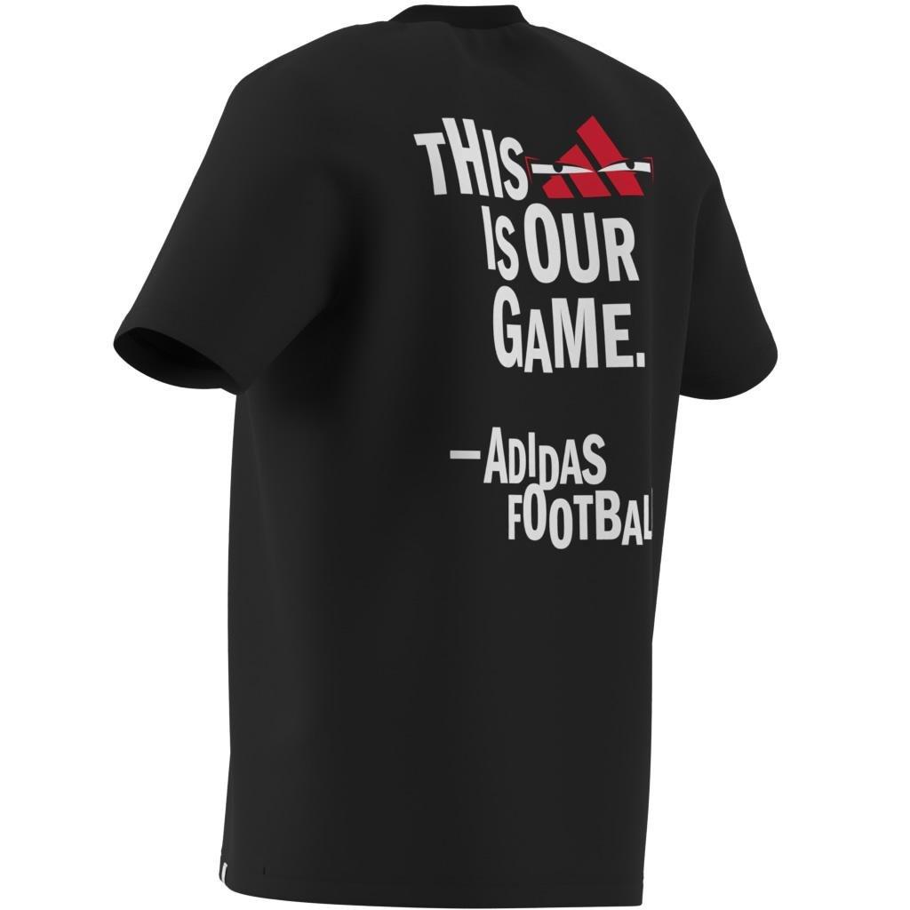 Football Graphic T-shirt, Black, , large image number 8