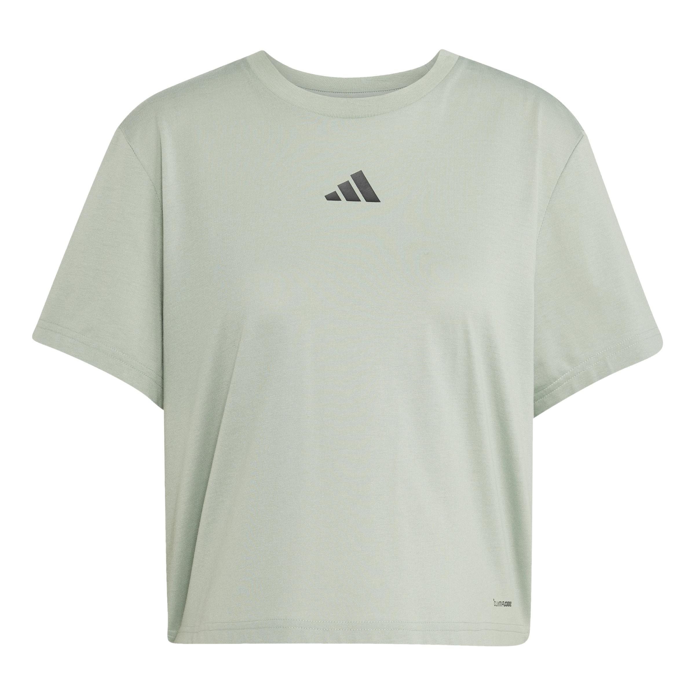CLIMACOOL Training Graphic T-Shirt, Green, A701_ONE, large image number 1