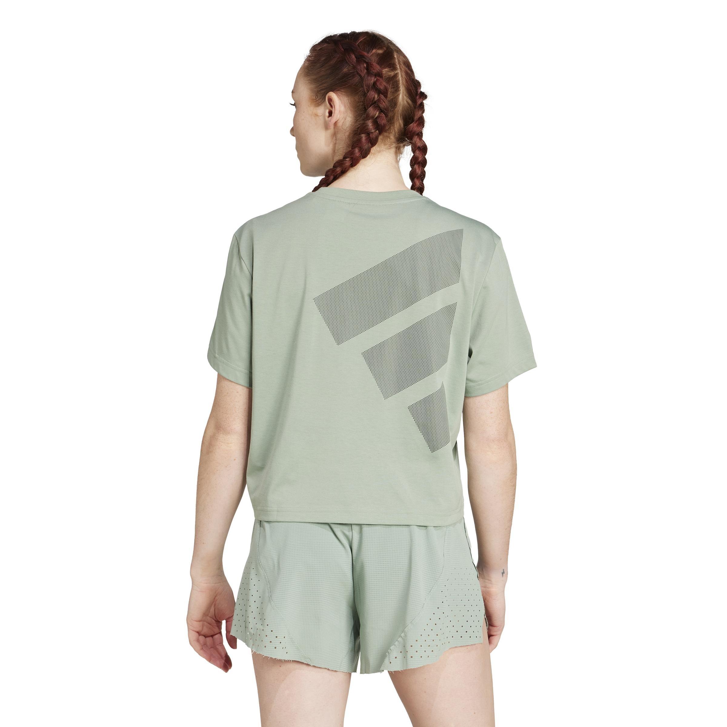 CLIMACOOL Training Graphic T-Shirt, Green, A701_ONE, large image number 2