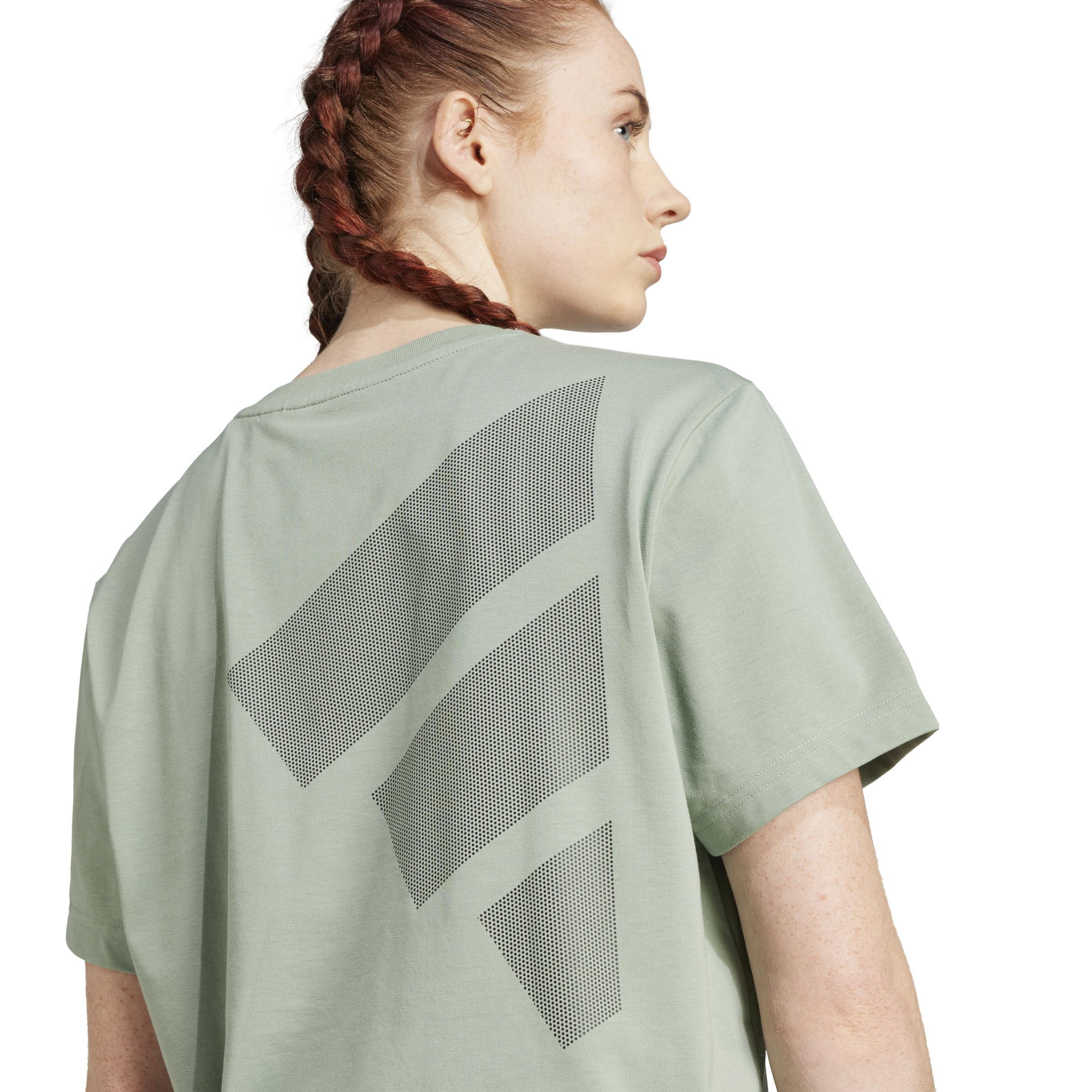 CLIMACOOL Training Graphic T-Shirt, Green, A701_ONE, large image number 4