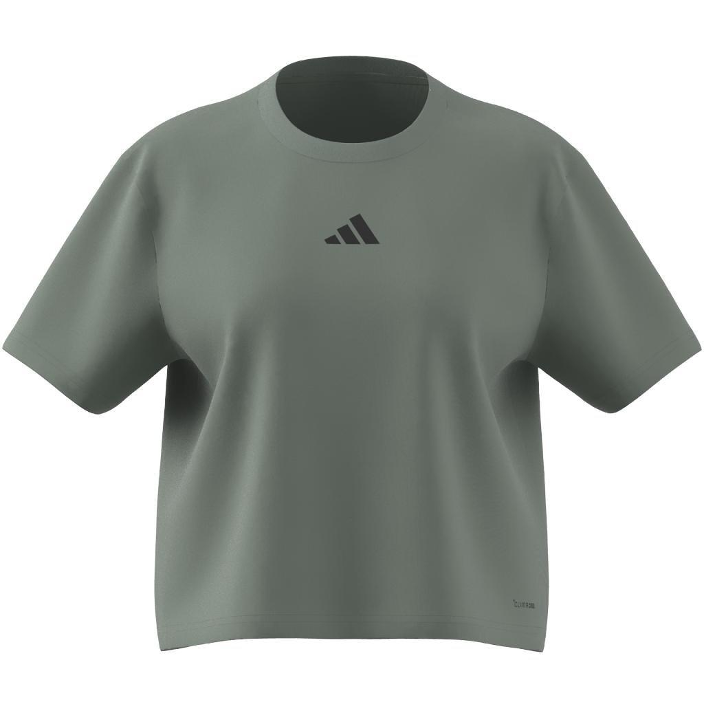 CLIMACOOL Training Graphic T-Shirt, Green, A701_ONE, large image number 6