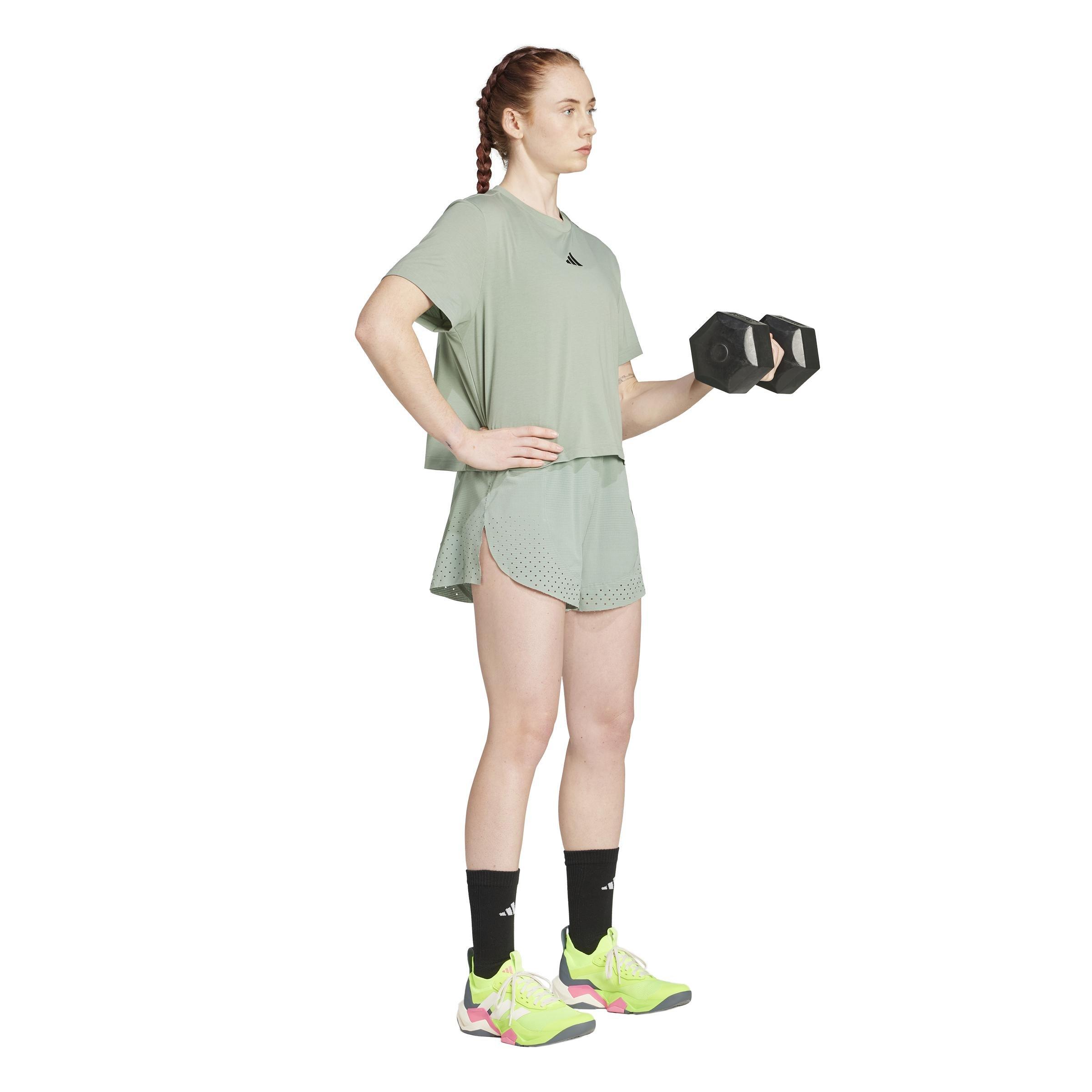 CLIMACOOL Training Graphic T-Shirt, Green, A701_ONE, large image number 7