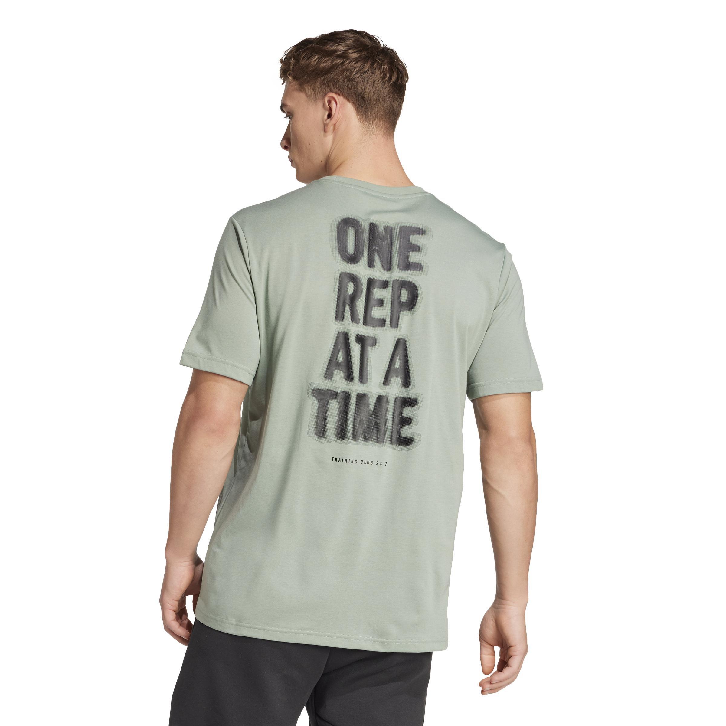 CLIMACOOL One Rep at a Time Training Graphic T-Shirt, Green, A701_ONE, large image number 1