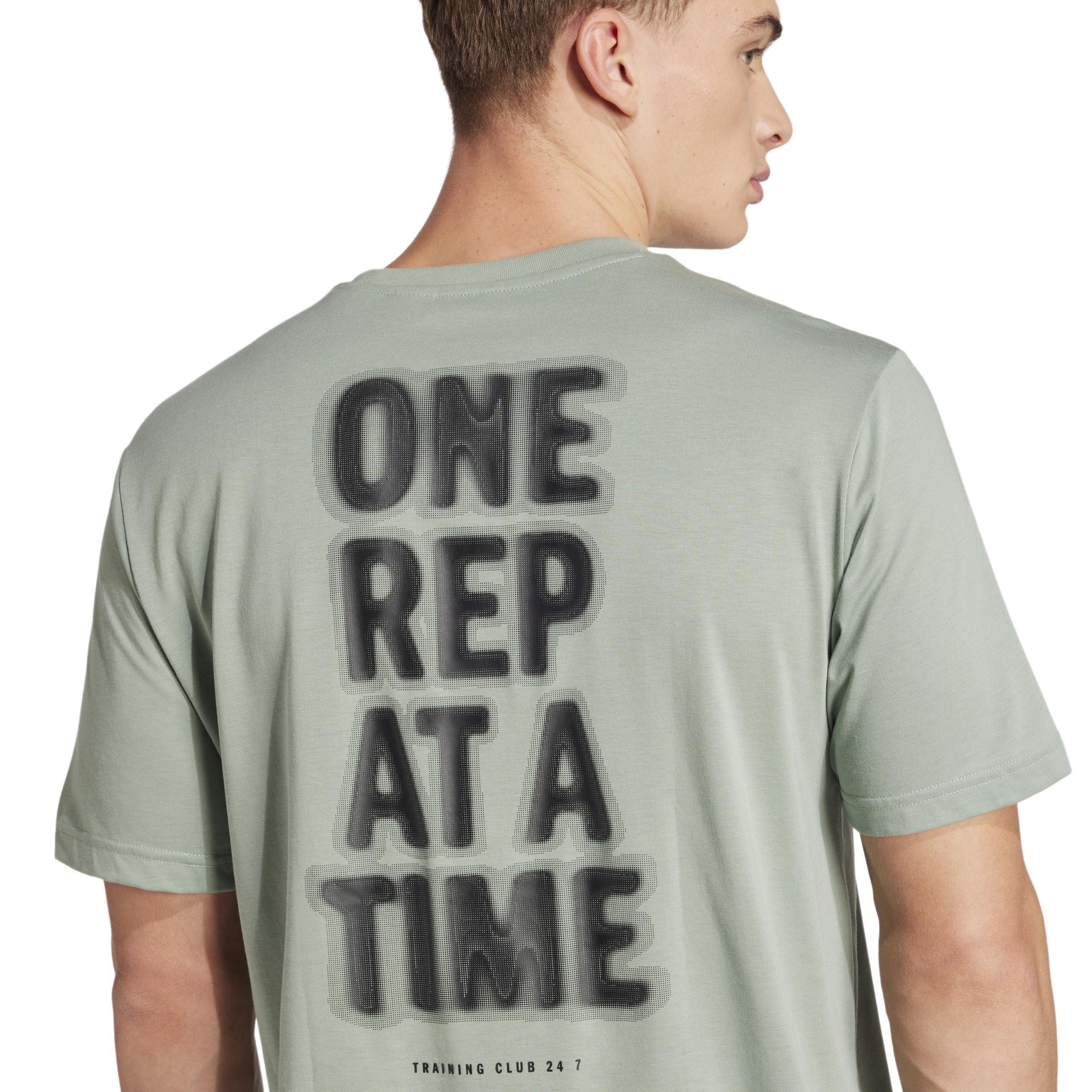 CLIMACOOL One Rep at a Time Training Graphic T-Shirt, Green, A701_ONE, large image number 3