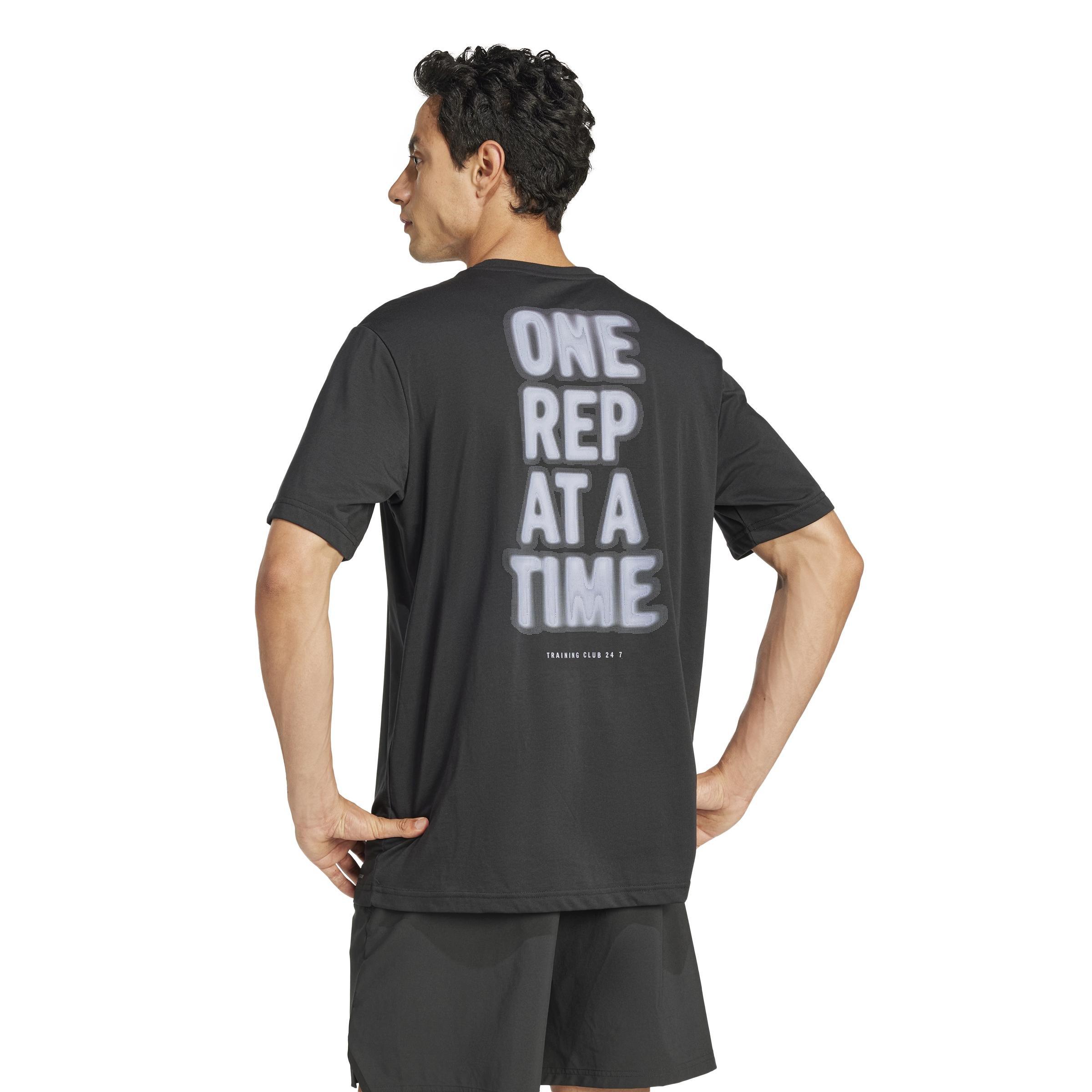 Climacool One Rep at a Time Training Graphic T-Shirt, Black, A701_ONE, large image number 1