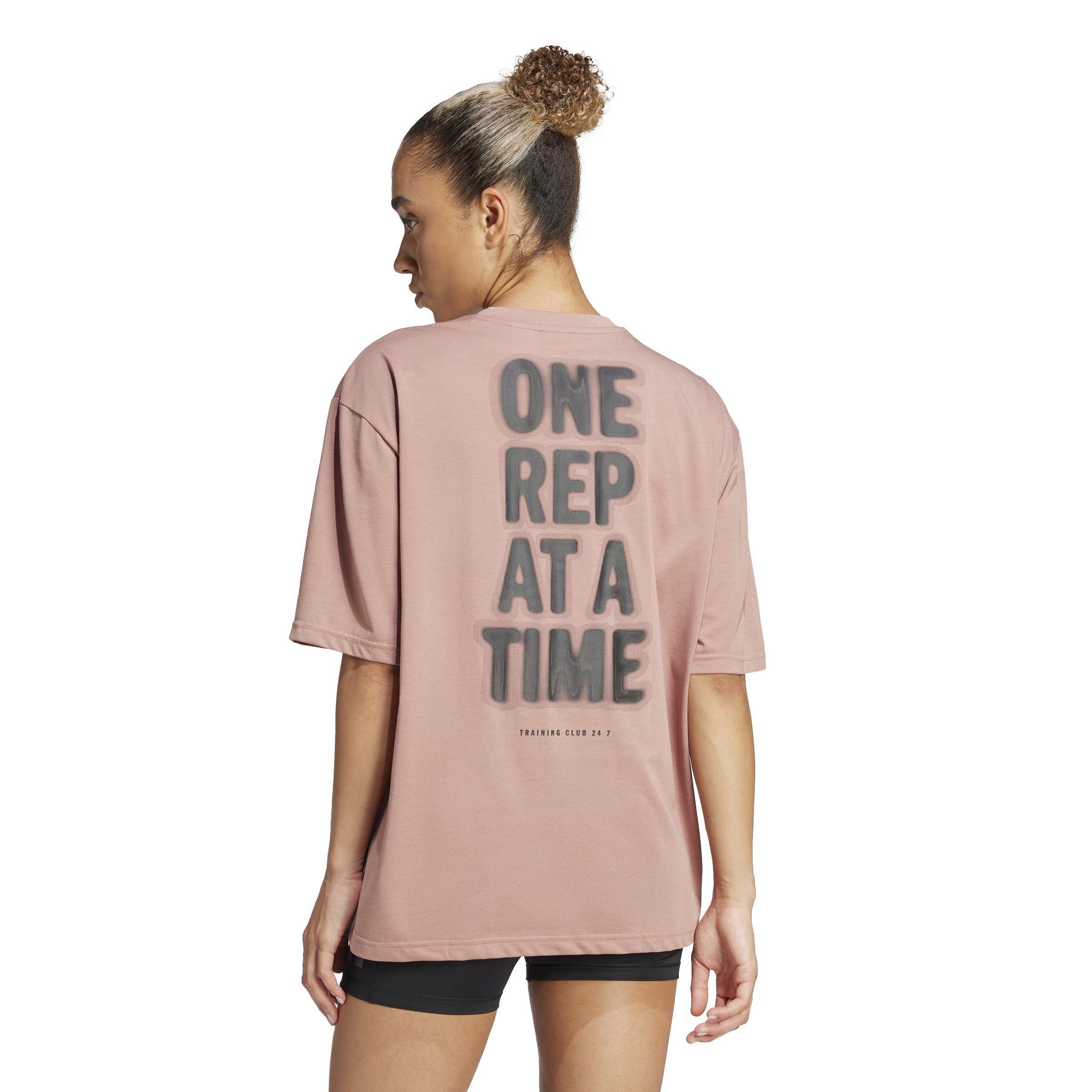 Climacool One Rep at a Time Training Graphic T-Shirt, Red, , large image number 1