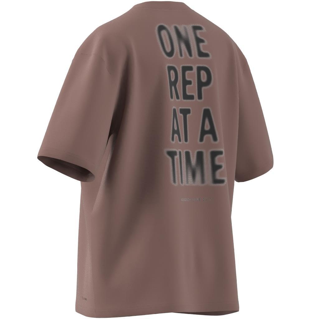 Climacool One Rep at a Time Training Graphic T-Shirt, Red, , large image number 13